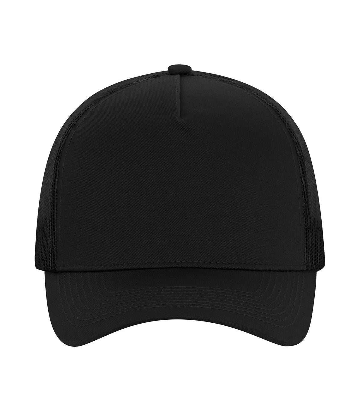 ATC Everyday Collection C1342, Everyday Cotton Twill 5-panel Trucker Cap, Black/Black