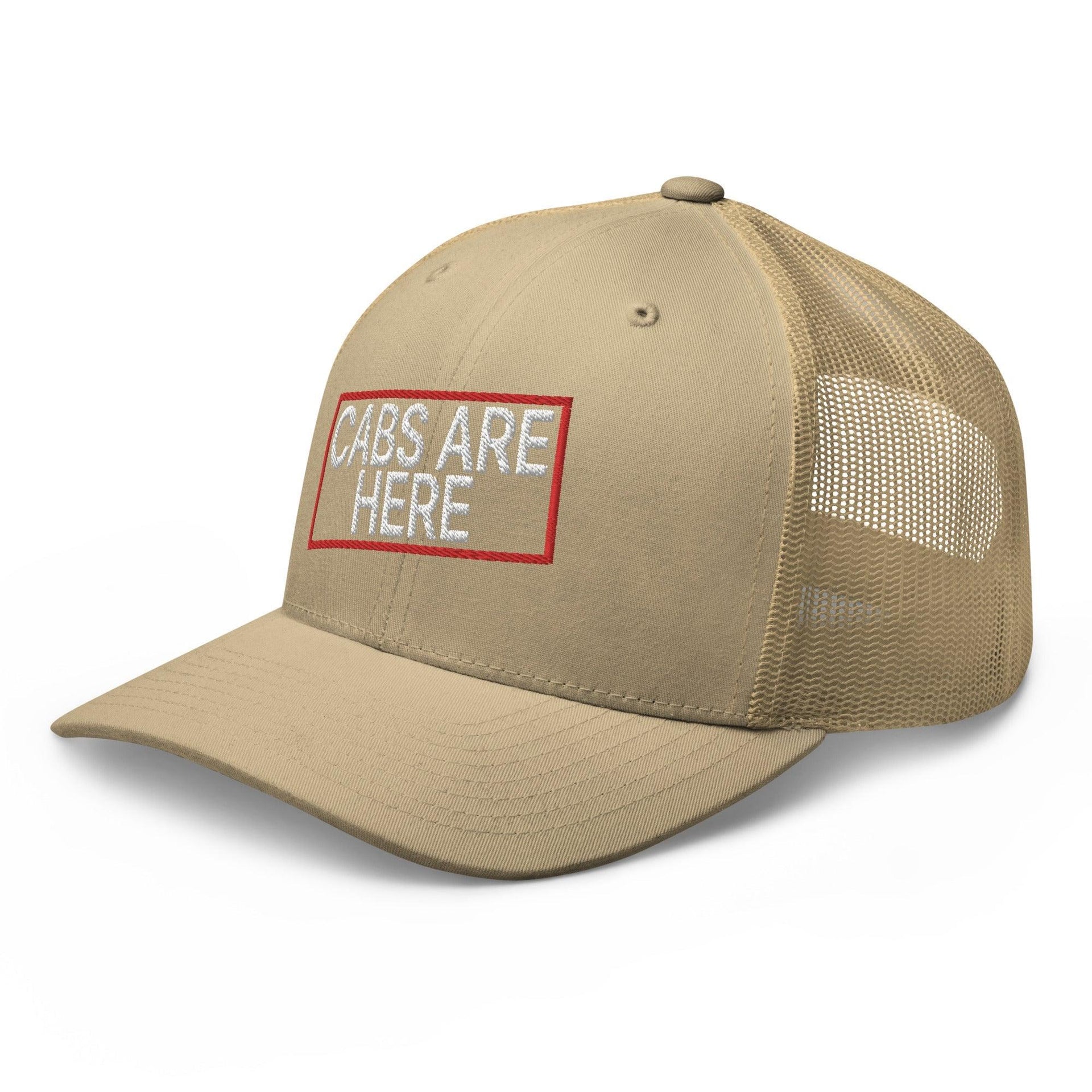 Cabs Are Here Retro Trucker Hat Capital Crowns Funny Snapback Hats Trucker Hats