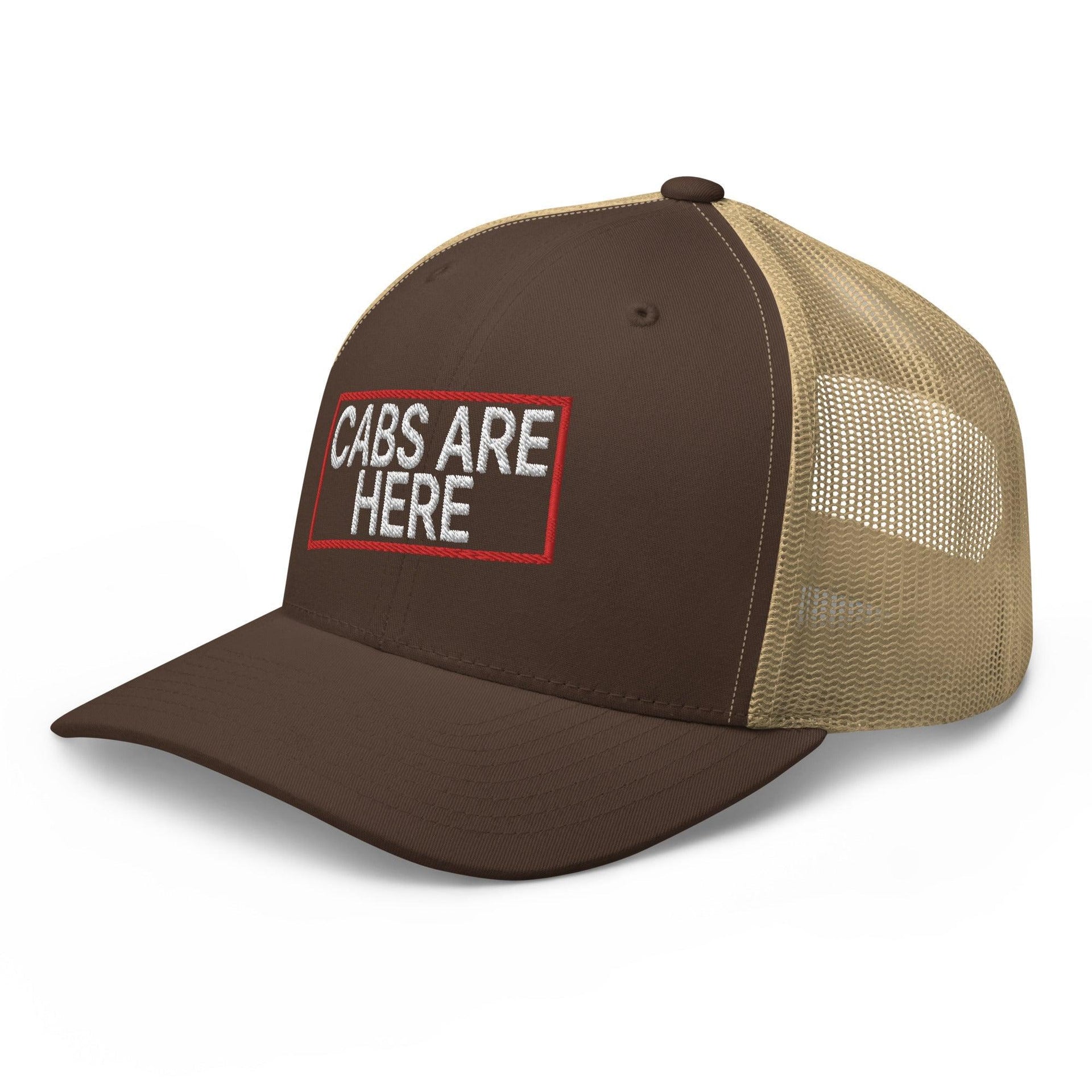 Cabs Are Here Retro Trucker Hat Capital Crowns Funny Snapback Hats Trucker Hats