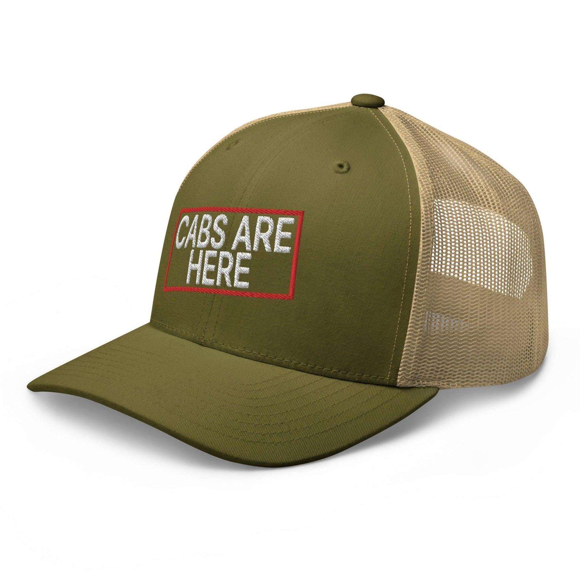 Cabs Are Here Retro Trucker Hat Capital Crowns Funny Snapback Hats Trucker Hats