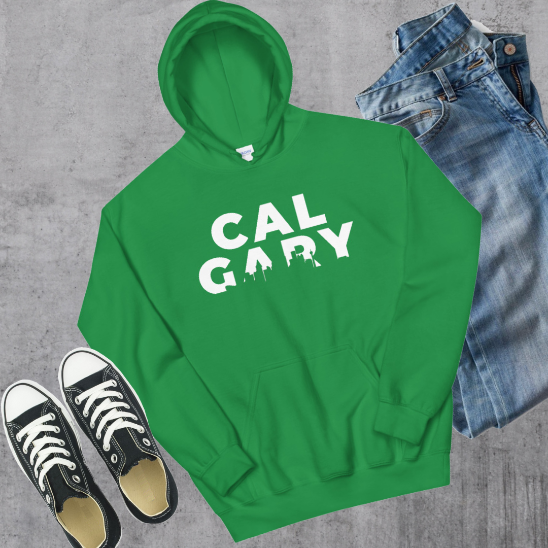 Calgary Hoodie Irish Green Alberta Canadian City Apparel Toronto