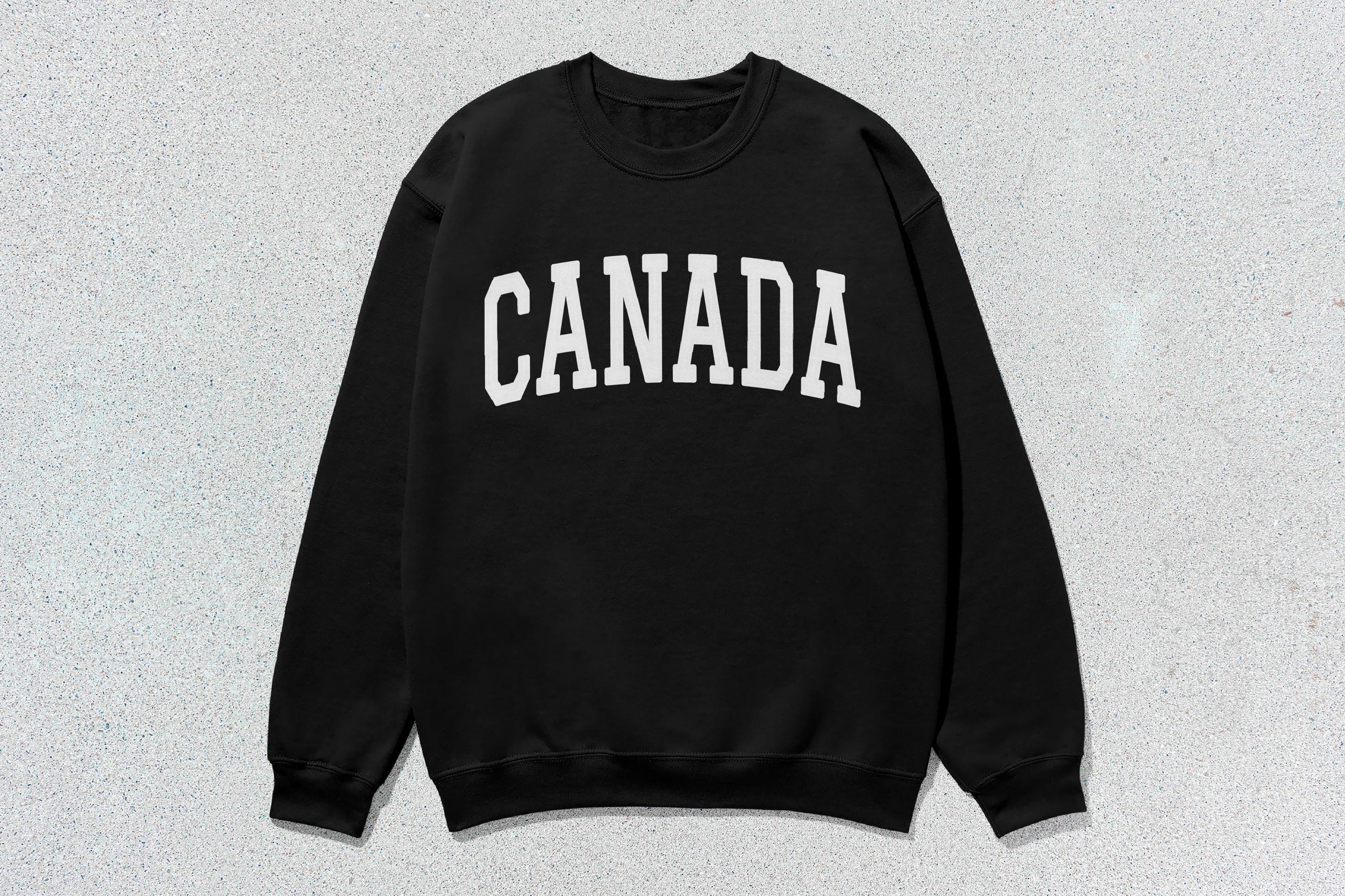 Canada - Unisex Heavyweight Crewneck Sweatshirt Black Canada Cities crewnecks hoodies sweaters