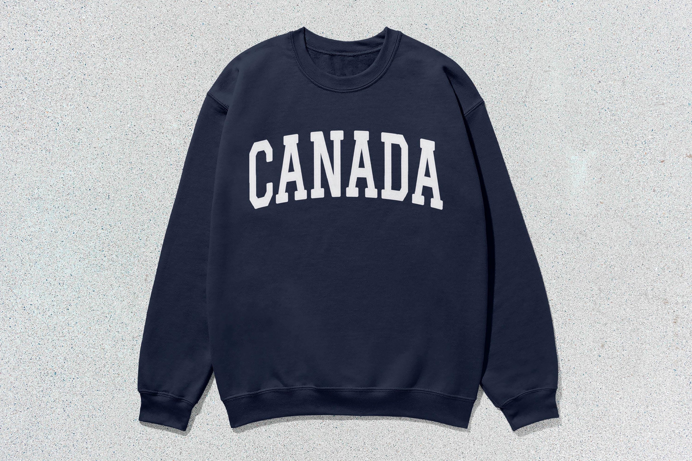 Canada - Unisex Heavyweight Crewneck Sweatshirt Navy Canada Cities crewnecks hoodies sweaters