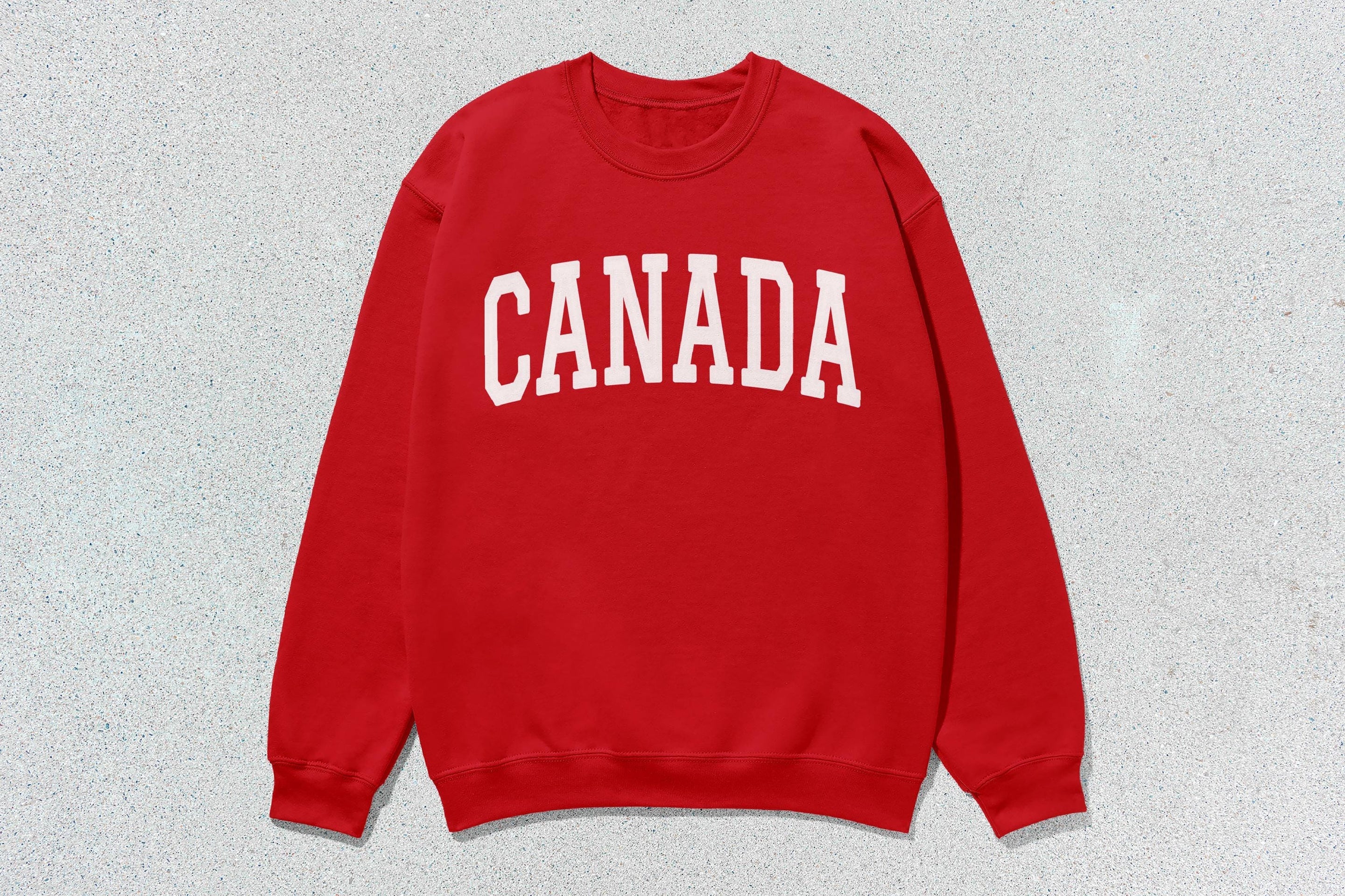 Canada - Unisex Heavyweight Crewneck Sweatshirt Red Canada Cities crewnecks hoodies sweaters