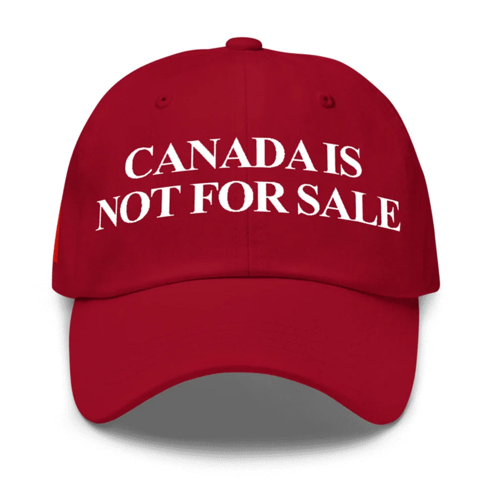 Canada Is Not Forsale - Hat Red Canada hat hats MCGA navy red