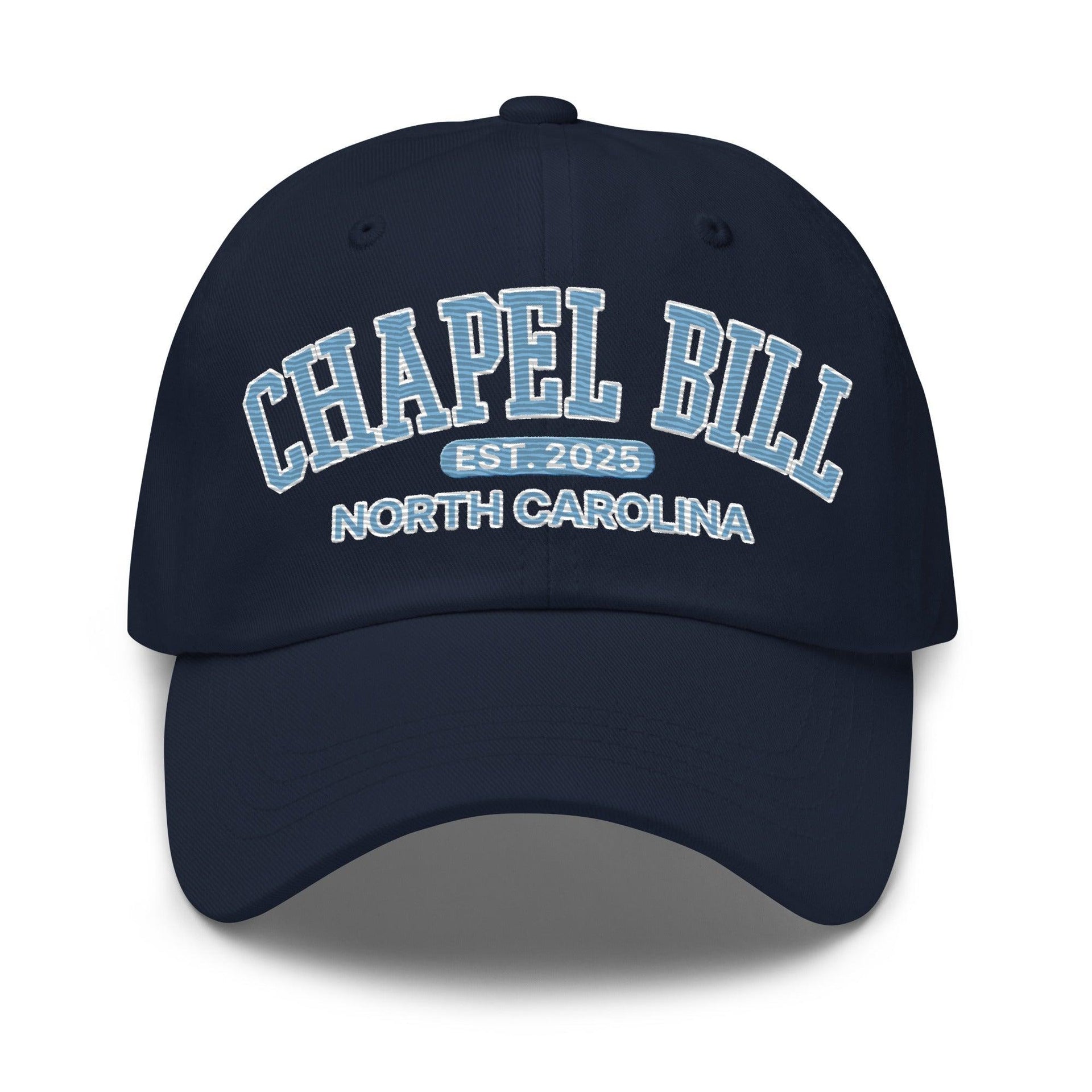 Chapel Bill 2025 Coach Belichick UNC Embroidered Dad Hat Default Title Capital Crowns College Dad Hats