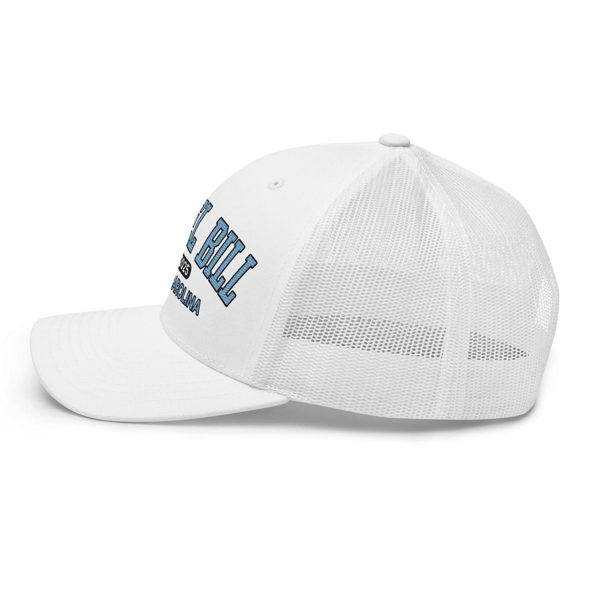Chapel Bill Belichick Coach UNC Embroidered Mesh Trucker Hat Capital Crowns College Trucker Hats