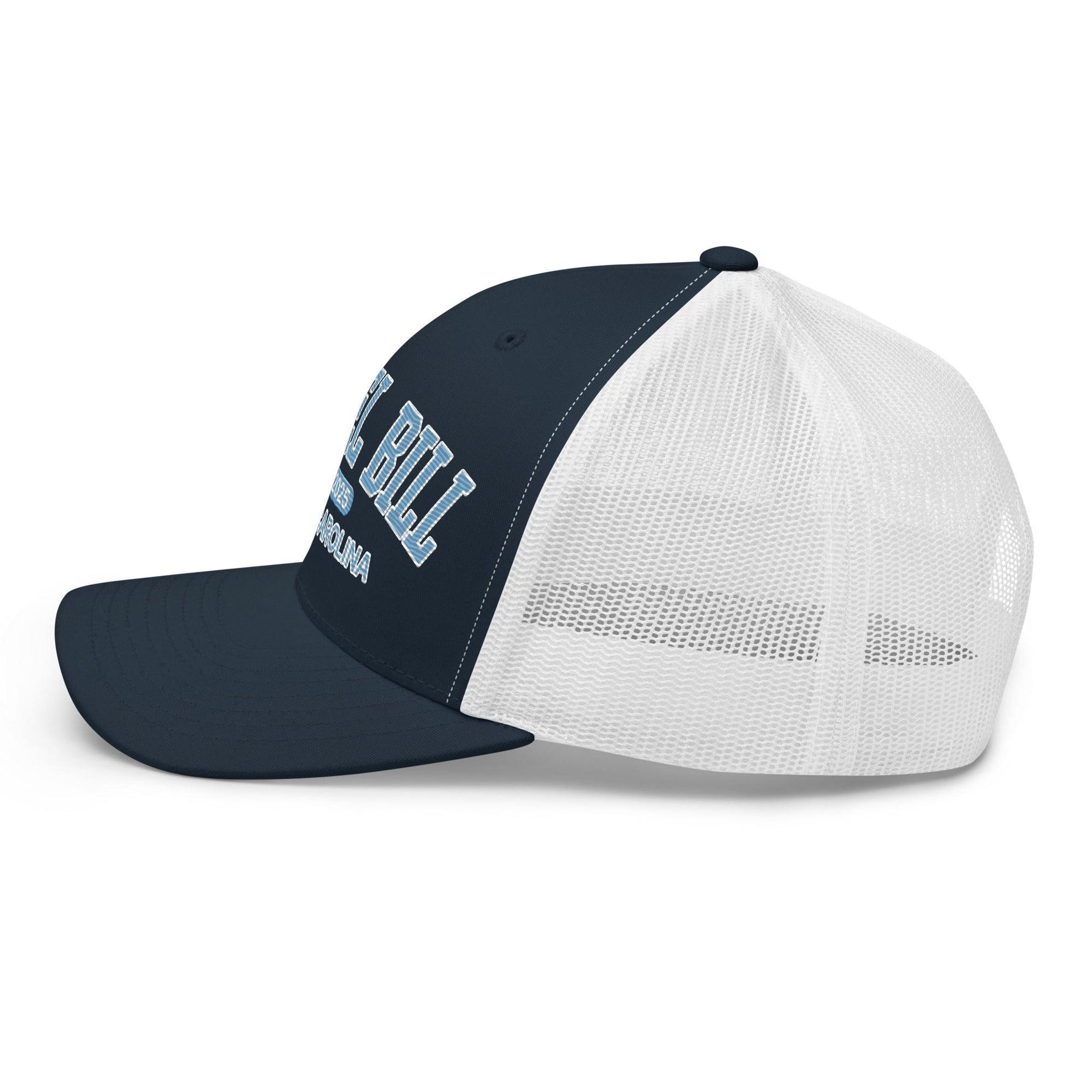 Chapel Bill Belichick UNC Coach Embroidered Mesh Trucker Hat Capital Crowns College Trucker Hats