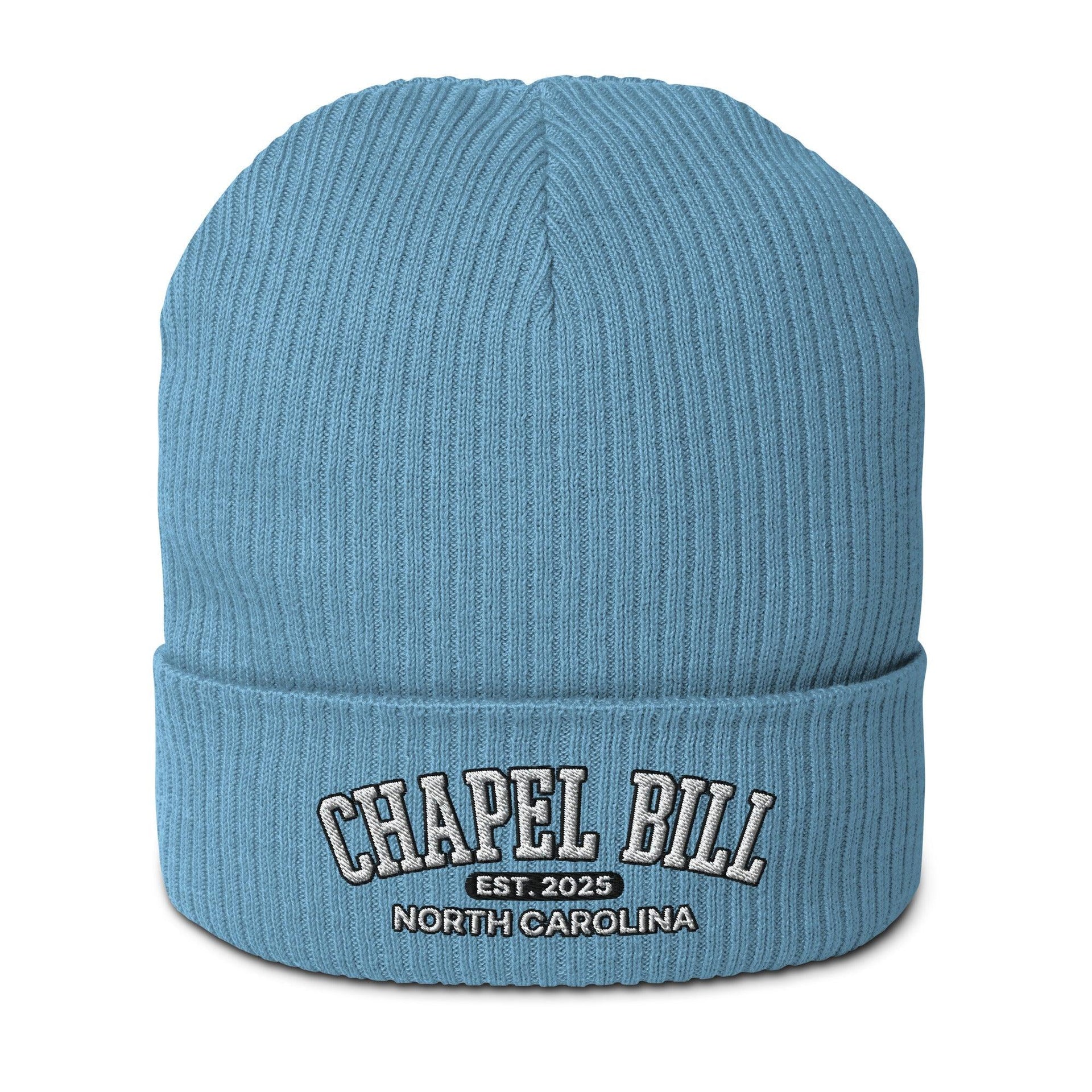 Chapel Bill Belichick UNC Coach Embroidered Ribbed Beanie Default Title Beanies Capital Crowns College