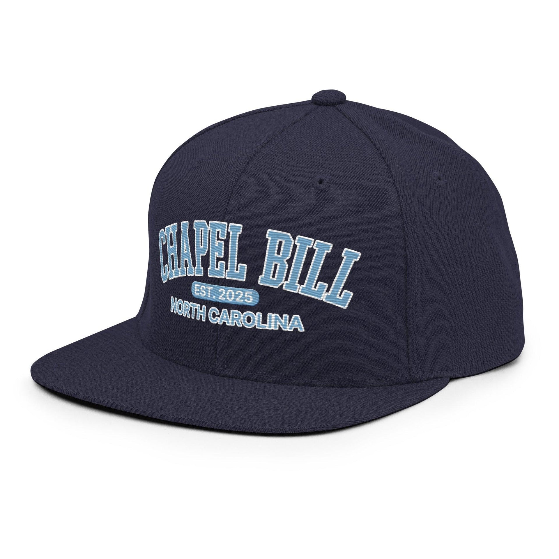Chapel Bill Belichick UNC Coach Flat Bill Brim Snapback Hat Capital Crowns College Snapback Hats