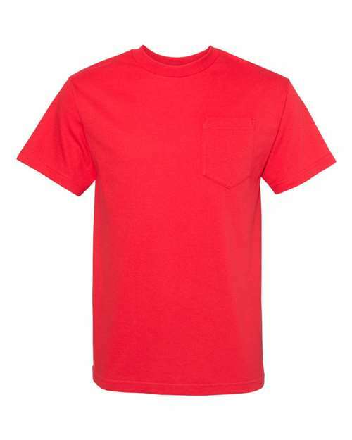 Classic Pocket T-Shirt Red ALSTYLE OOS T-Shirts - Premium
