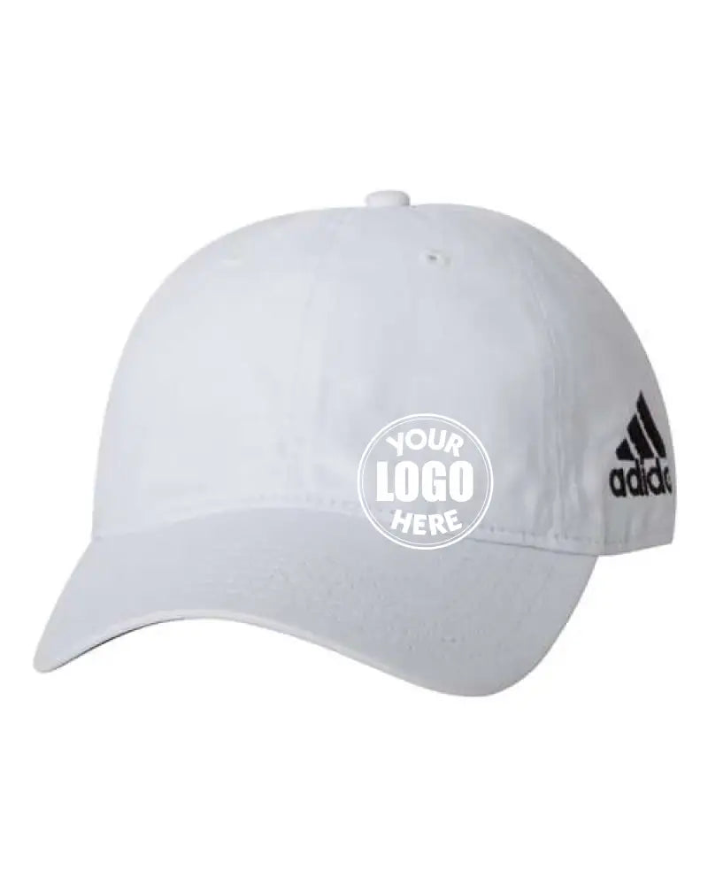 Core Performance Relaxed Cap White Adjustable Adidas Headwear