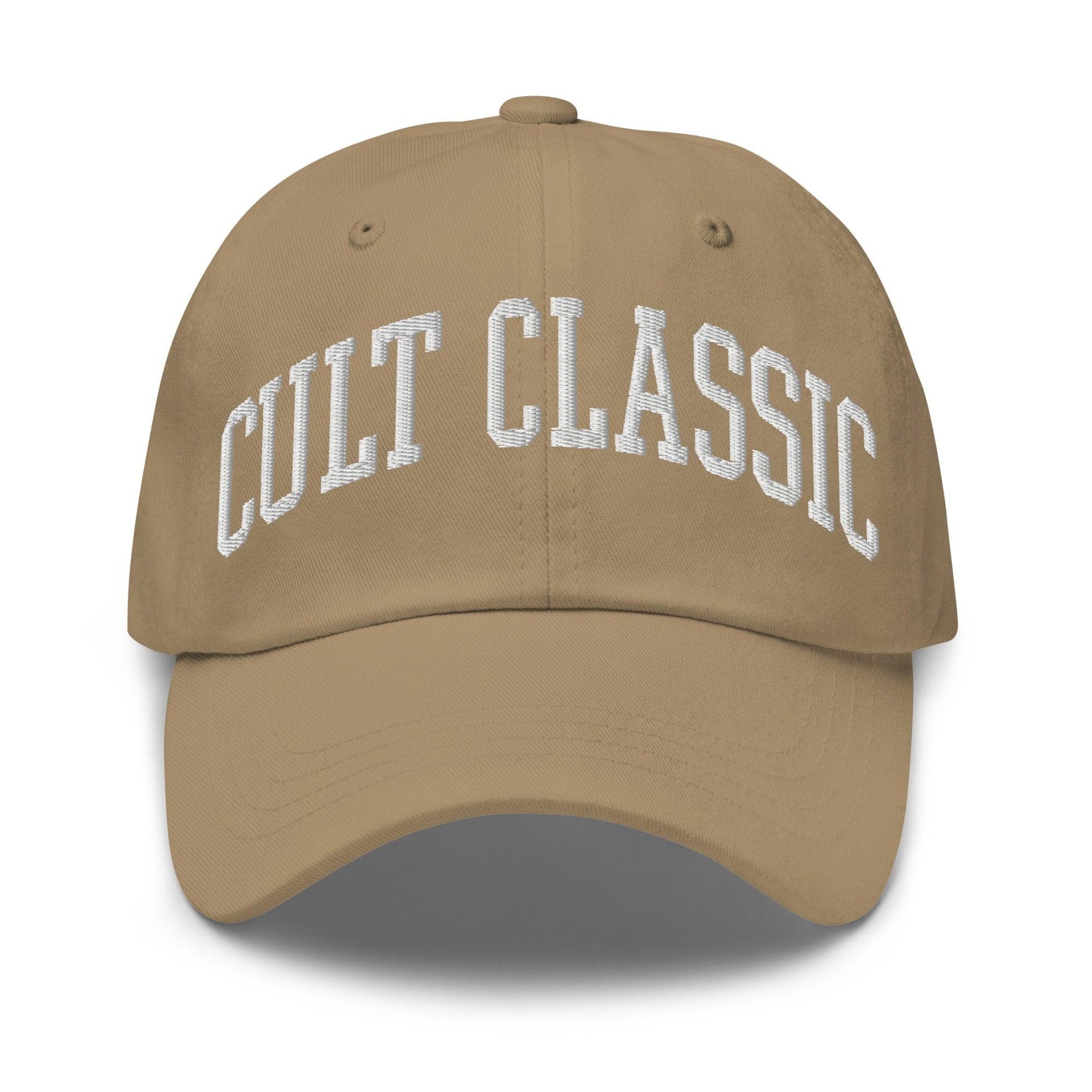 Cult Classic Embroidered Dad Hat Khaki Capital Crowns Dad Hats Funny