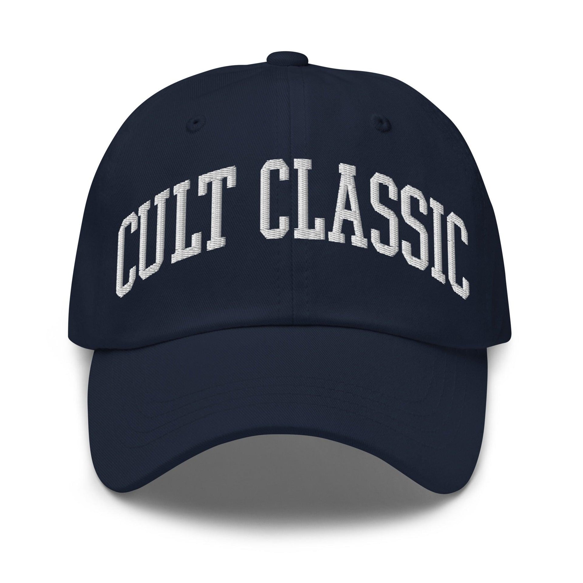 Cult Classic Embroidered Dad Hat Navy Capital Crowns Dad Hats Funny