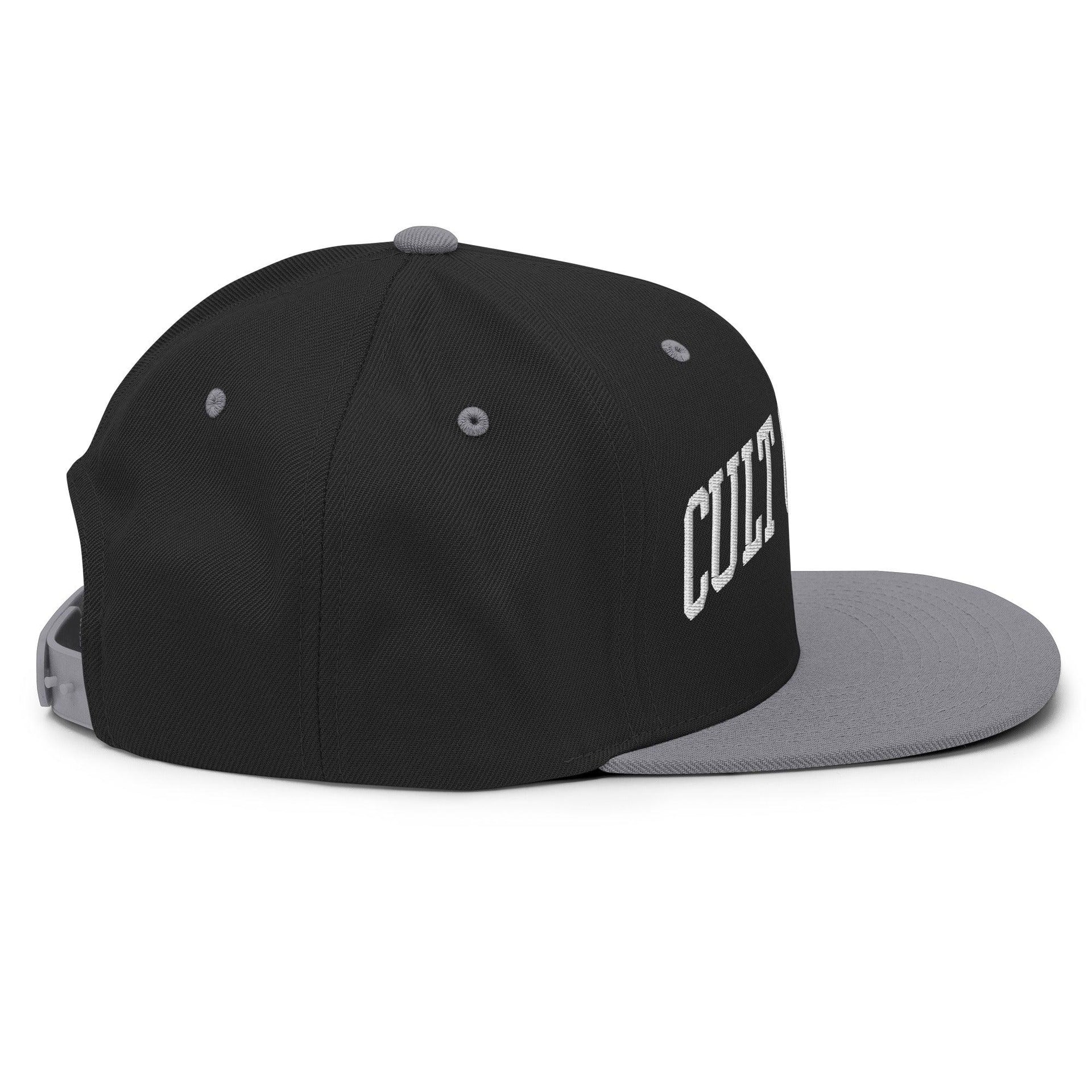 Cult Classic Embroidered Flat Bill Brim Snapback Hat Capital Crowns Funny Snapback Hats
