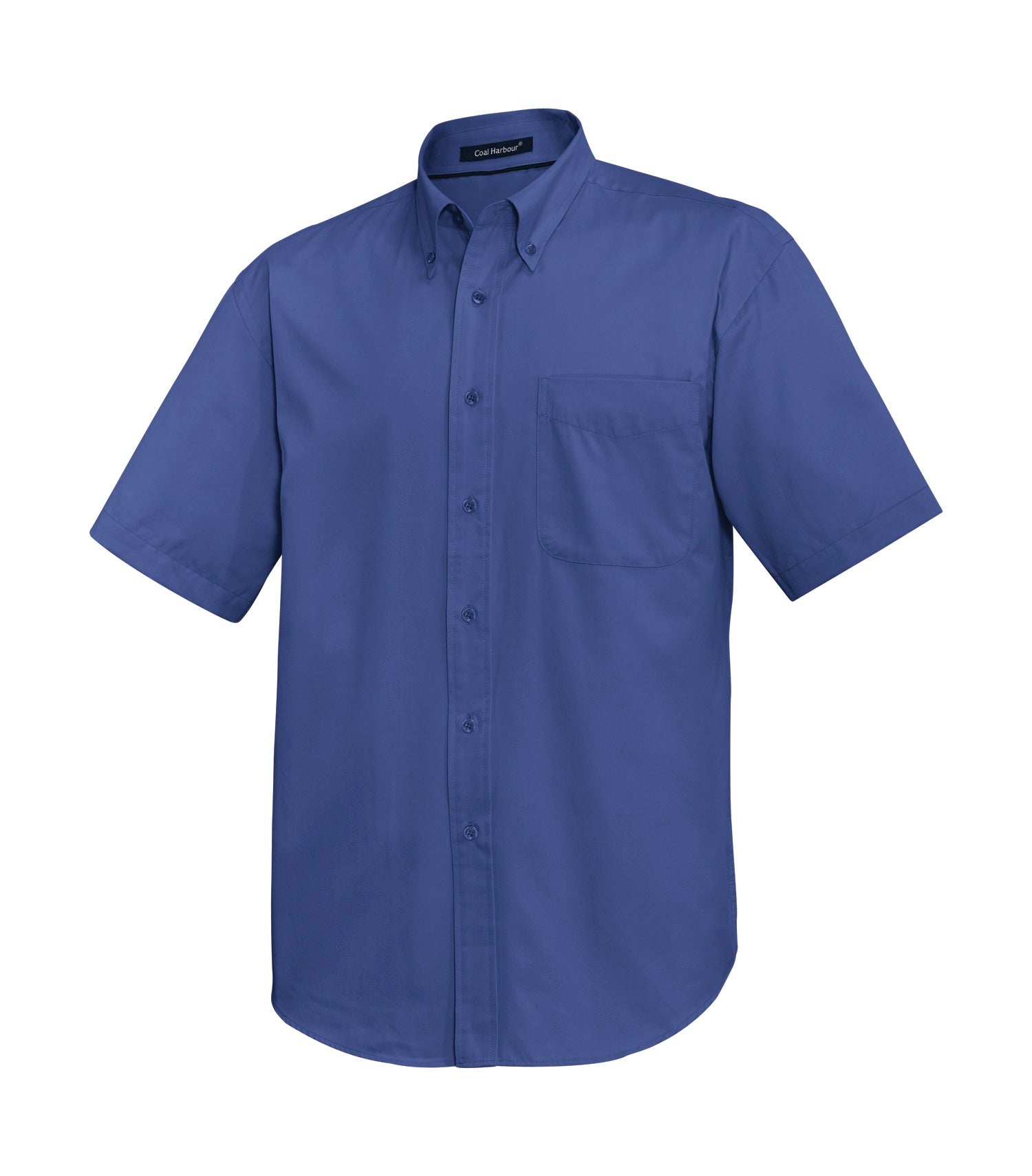 CoalHarbour - DISCONTINUED COAL HARBOUR® EASY CARE BLEND SHORT SLEEVE WOVEN SHIRT. - D510 Mediterranean Blue XS CoalHarbour D510