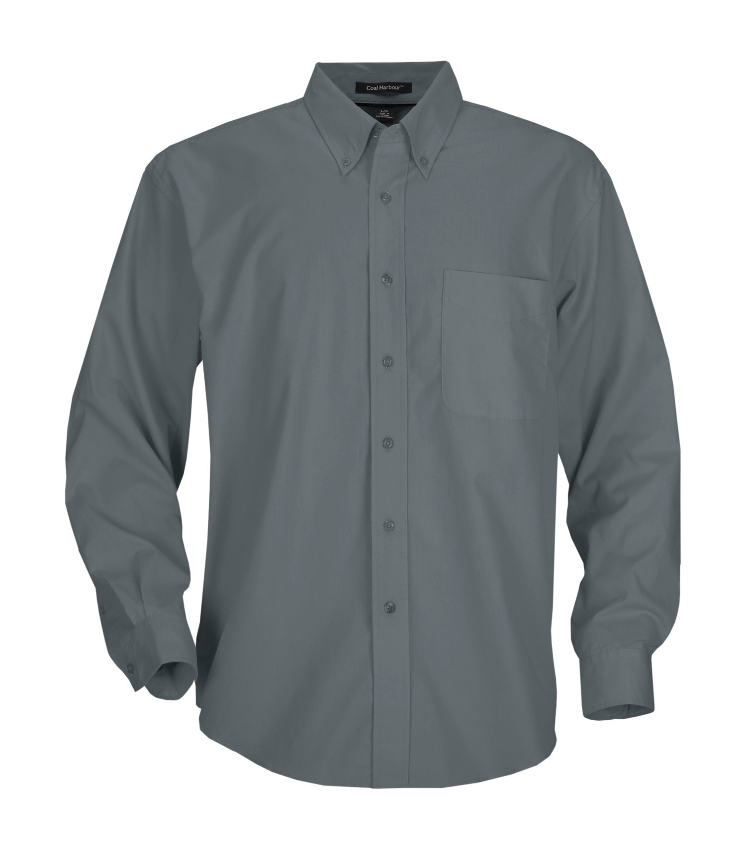 CoalHarbour - DISCONTINUED COAL HARBOUR® EASY CARE BLEND LONG SLEEVE WOVEN SHIRT. - D610 Coal Grey XS CoalHarbour D610