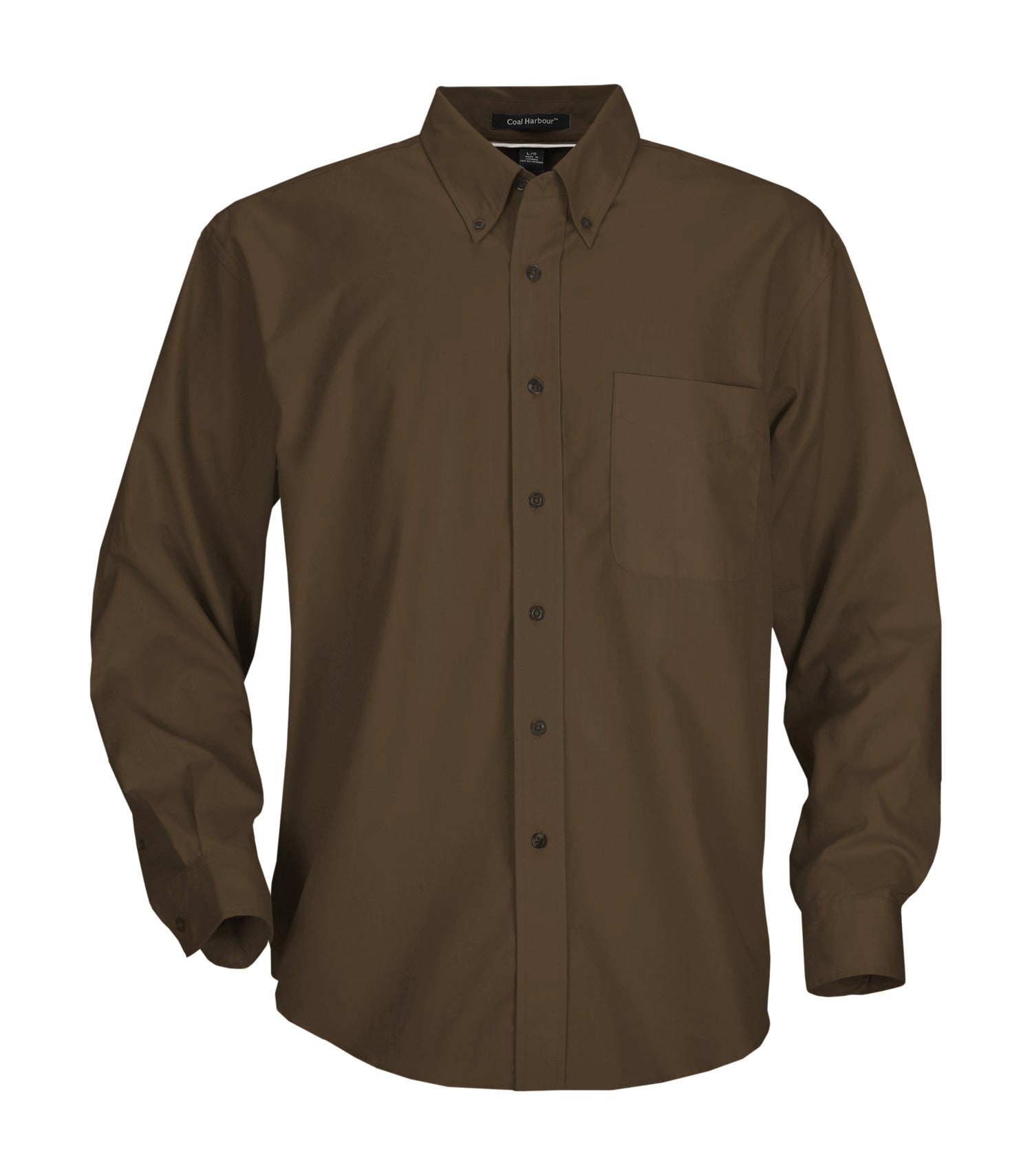 CoalHarbour - DISCONTINUED COAL HARBOUR® EASY CARE BLEND LONG SLEEVE WOVEN SHIRT. - D610 Coffee Bean CoalHarbour D610