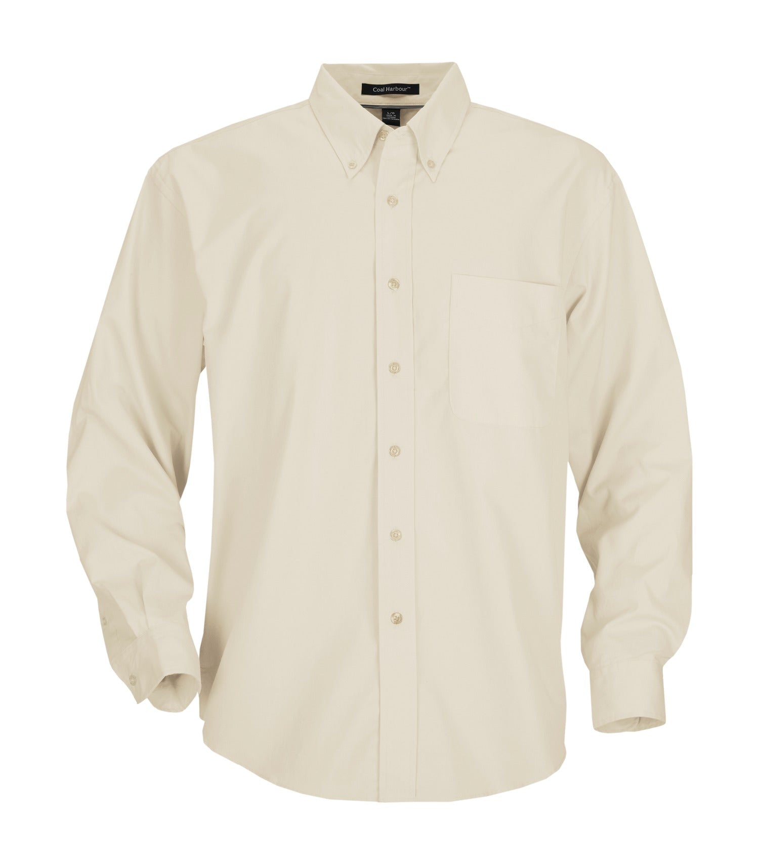 CoalHarbour - DISCONTINUED COAL HARBOUR® EASY CARE BLEND LONG SLEEVE WOVEN SHIRT. - D610 Light Stone CoalHarbour D610
