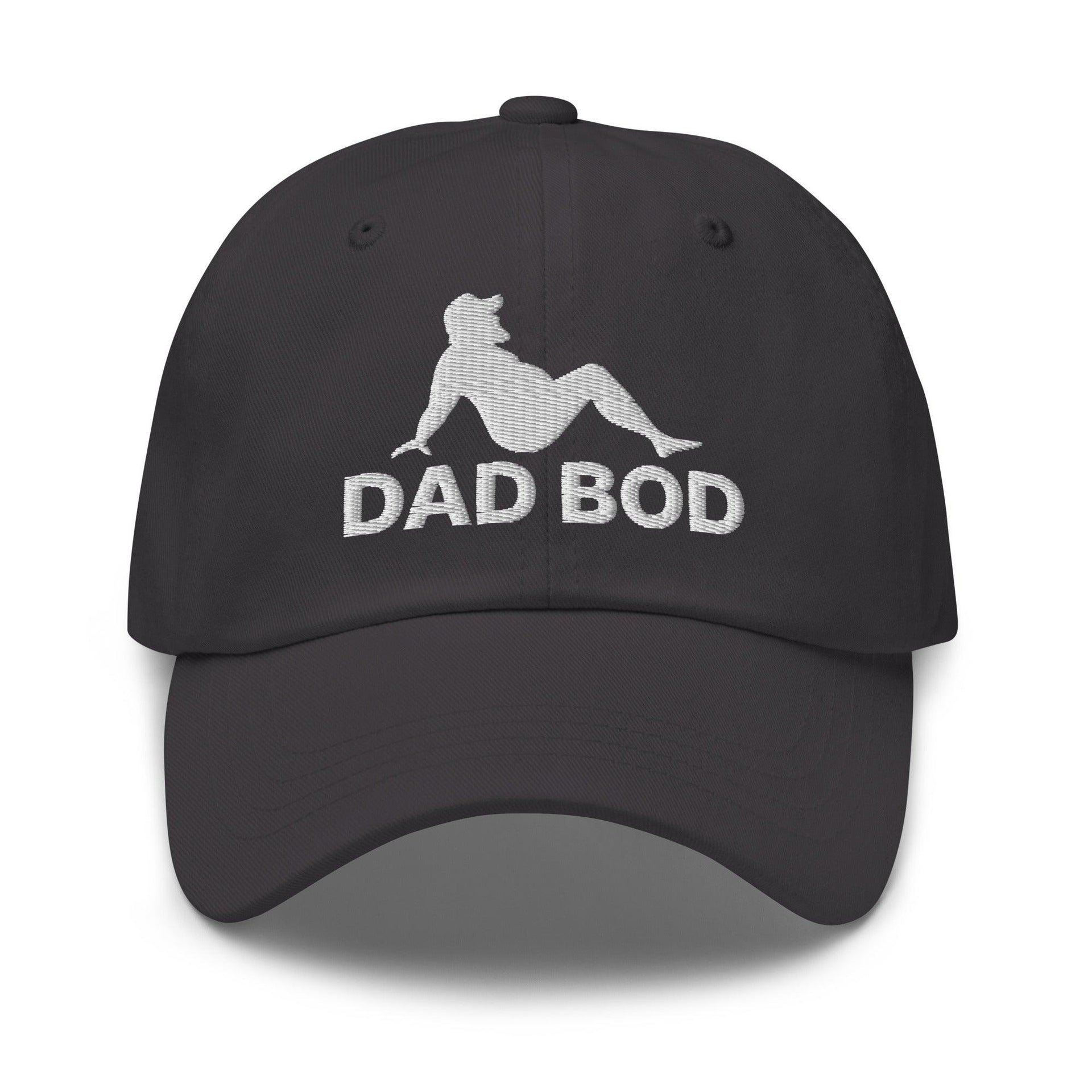 Dad Bod Mud Flap Silhouette Embroidered Dad Hat Dark Grey Capital Crowns Dad Hats Funny