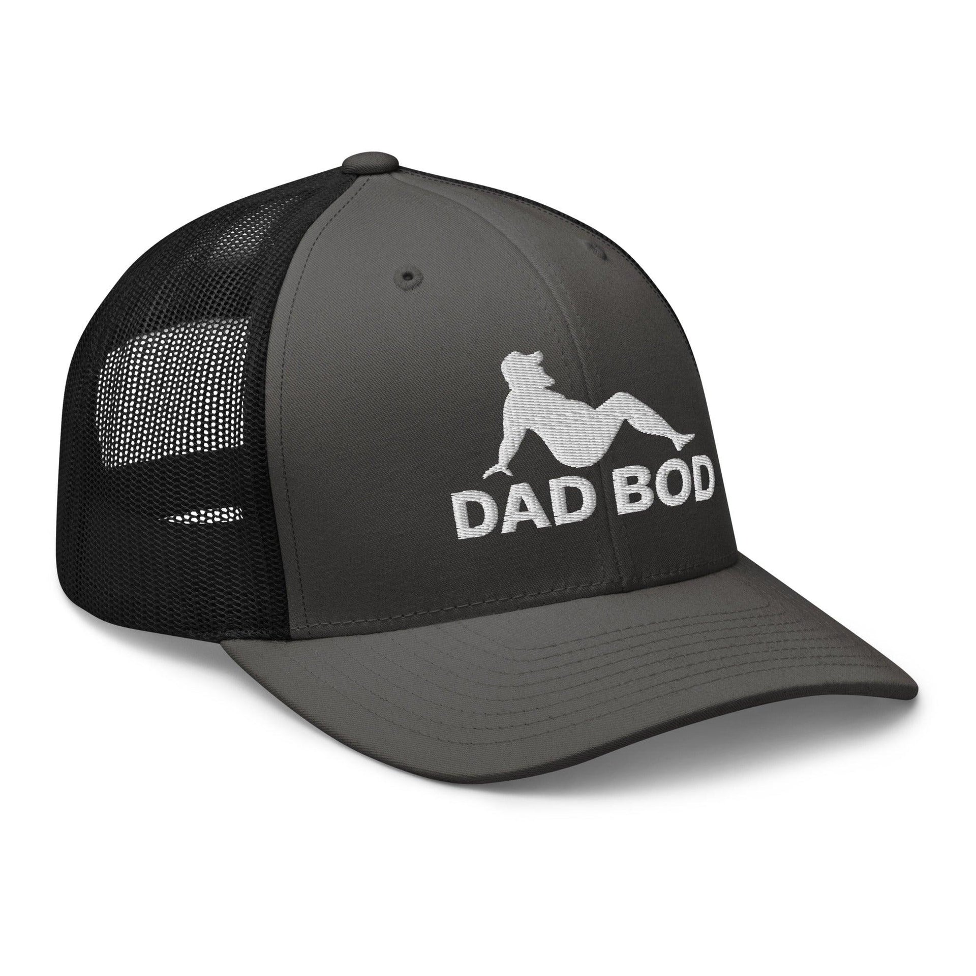 Dad Bod Mud Flap Silhouette Embroidered Mesh Trucker Hat Capital Crowns Dad Hats Funny Trucker Hats