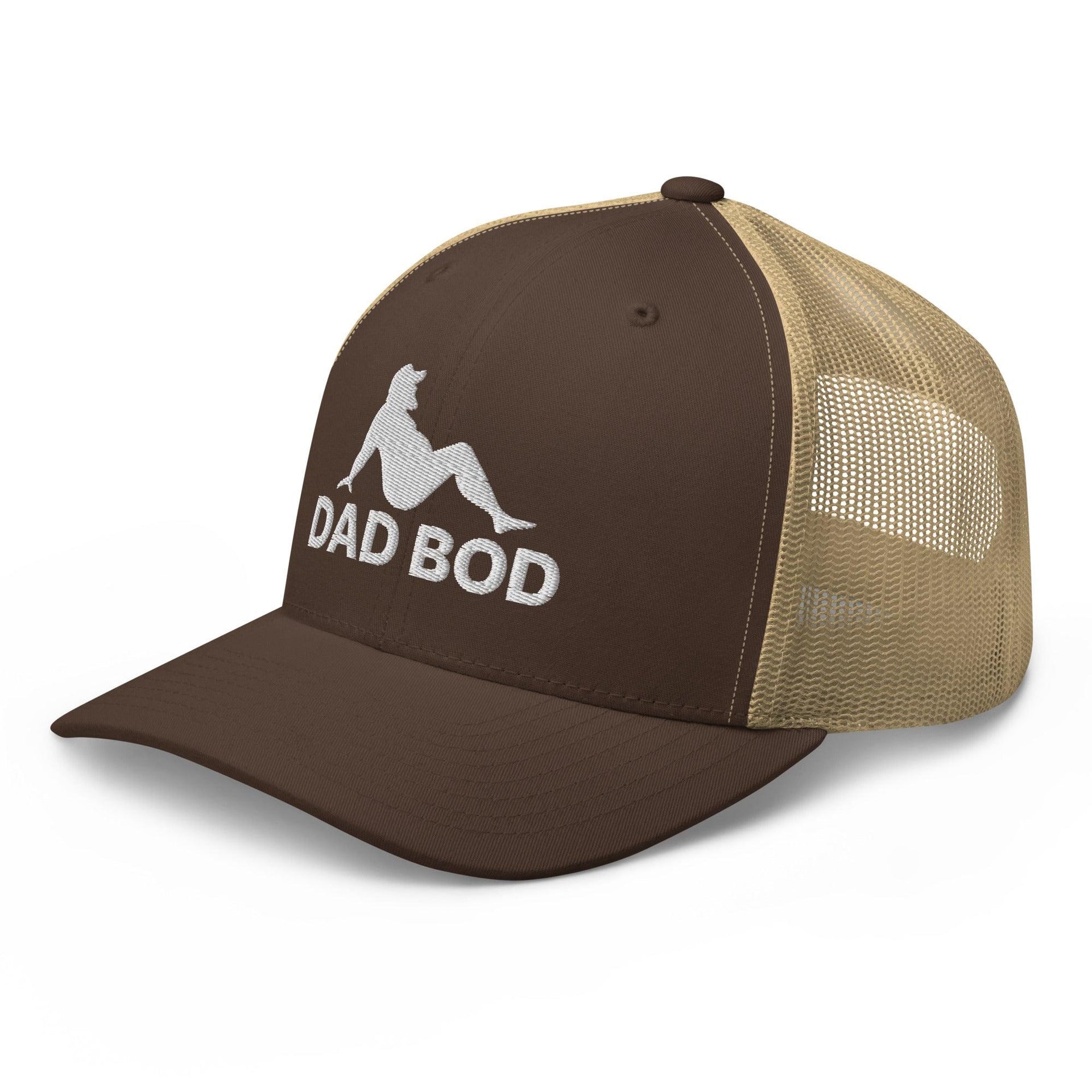 Dad Bod Mud Flap Silhouette Embroidered Mesh Trucker Hat Capital Crowns Dad Hats Funny Trucker Hats