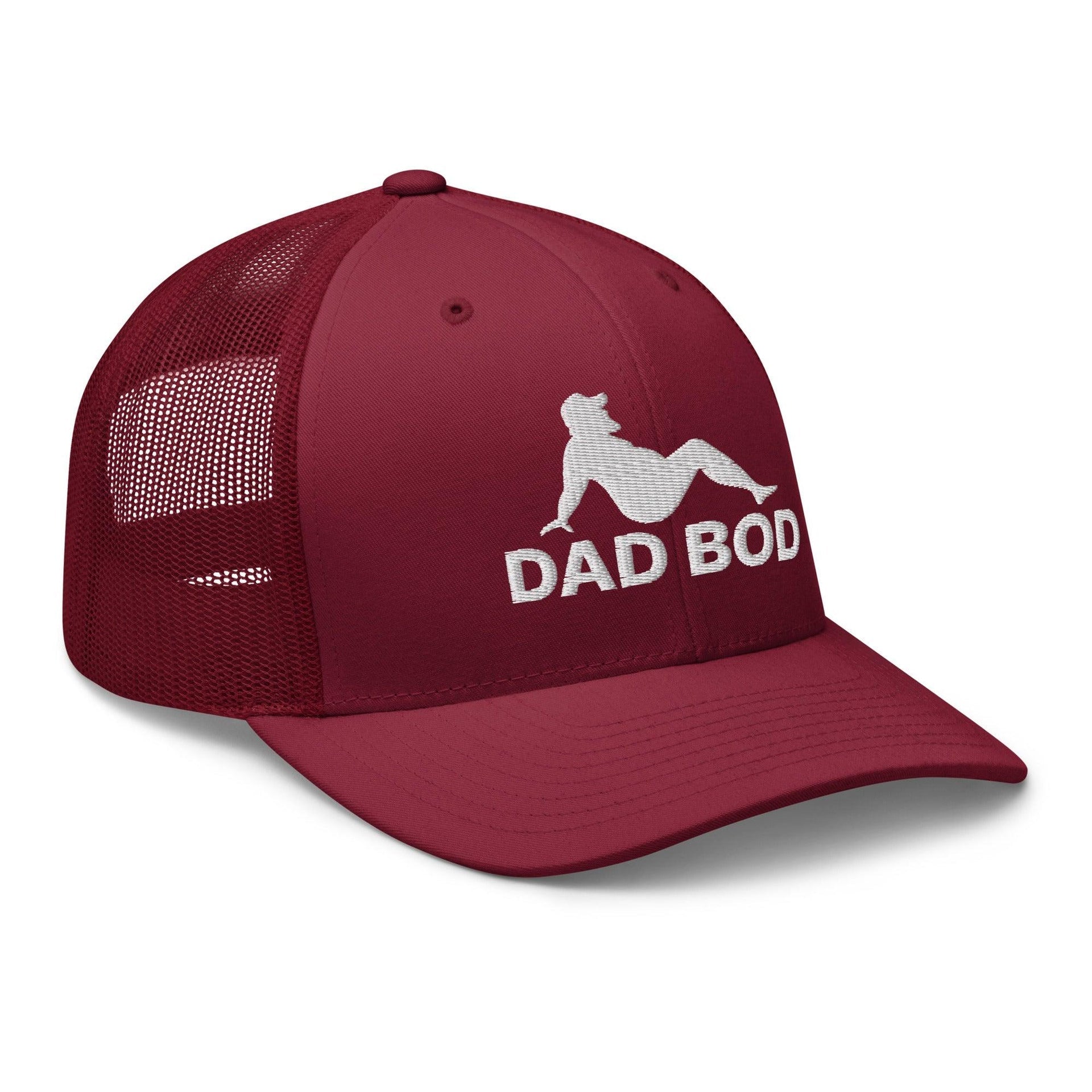 Dad Bod Mud Flap Silhouette Embroidered Mesh Trucker Hat Capital Crowns Dad Hats Funny Trucker Hats