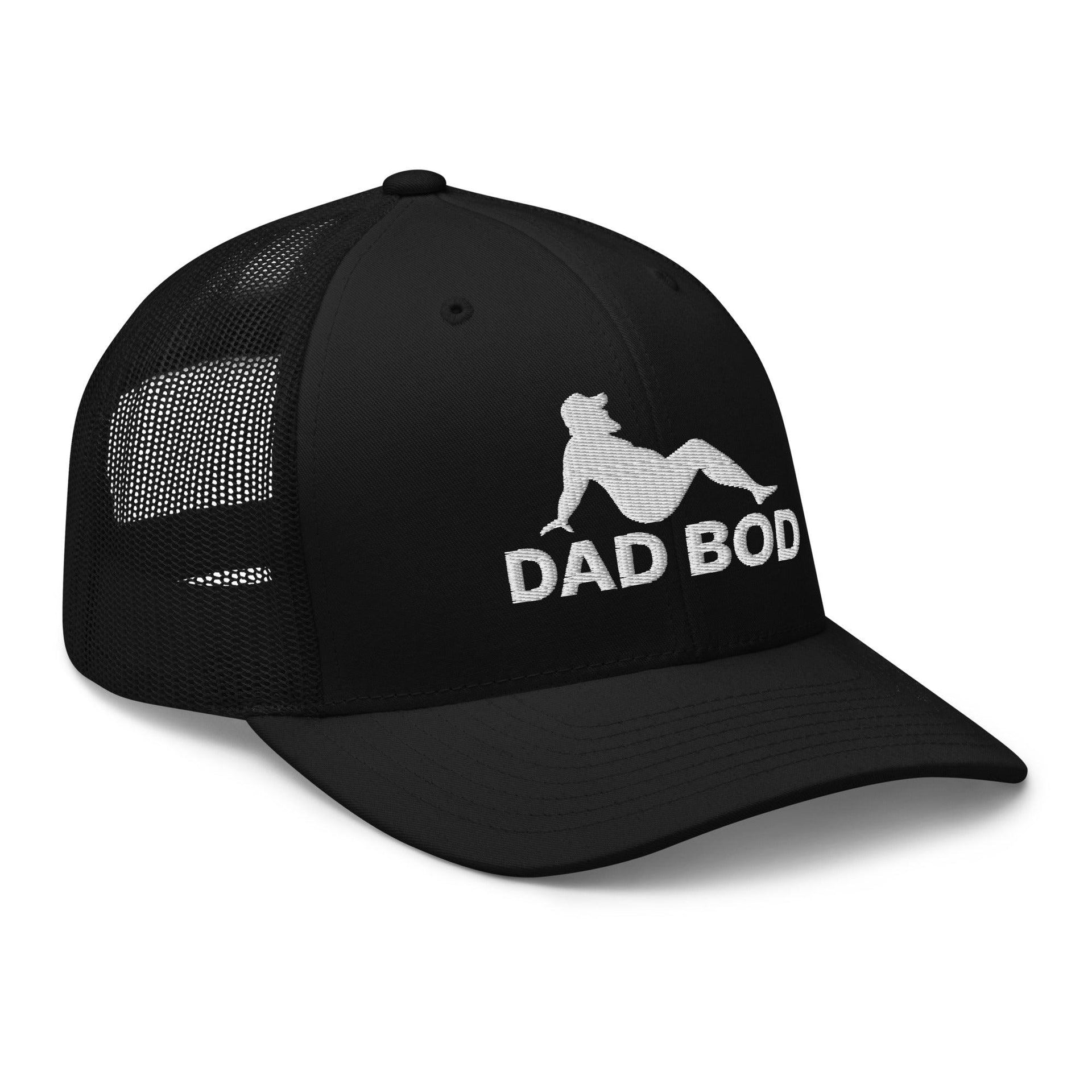 Dad Bod Mud Flap Silhouette Embroidered Mesh Trucker Hat Capital Crowns Dad Hats Funny Trucker Hats