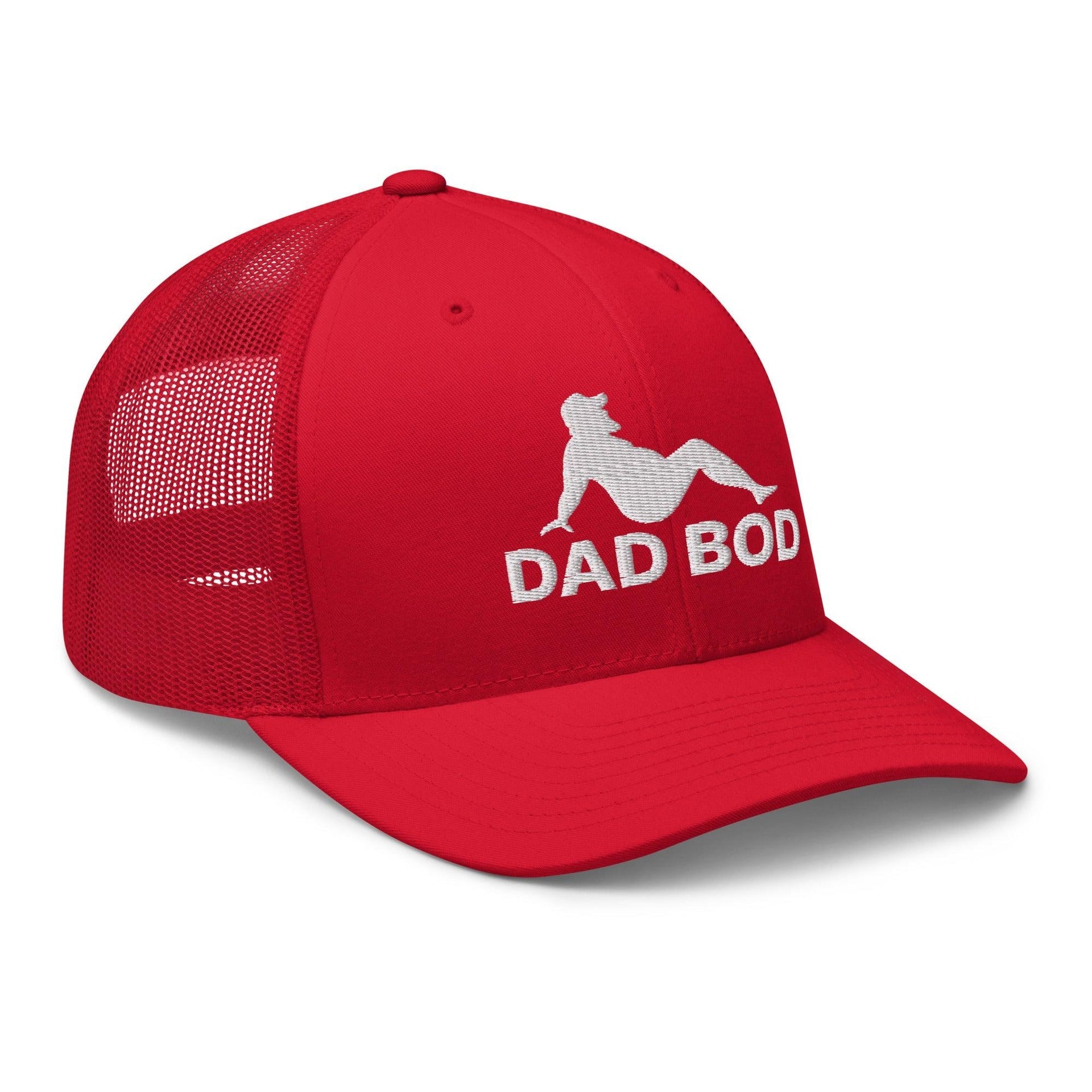 Dad Bod Mud Flap Silhouette Embroidered Mesh Trucker Hat Capital Crowns Dad Hats Funny Trucker Hats