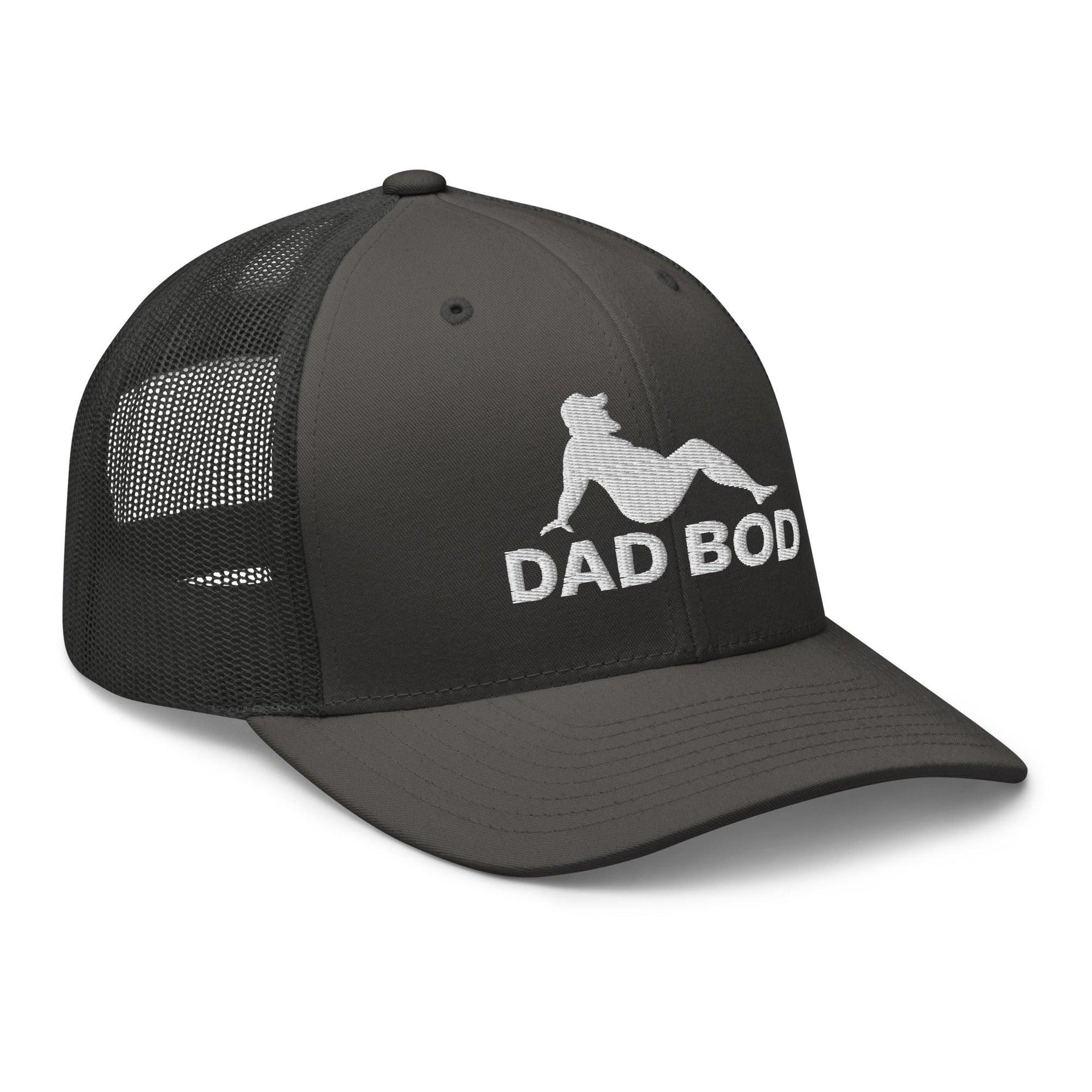 Dad Bod Mud Flap Silhouette Embroidered Mesh Trucker Hat Capital Crowns Dad Hats Funny Trucker Hats