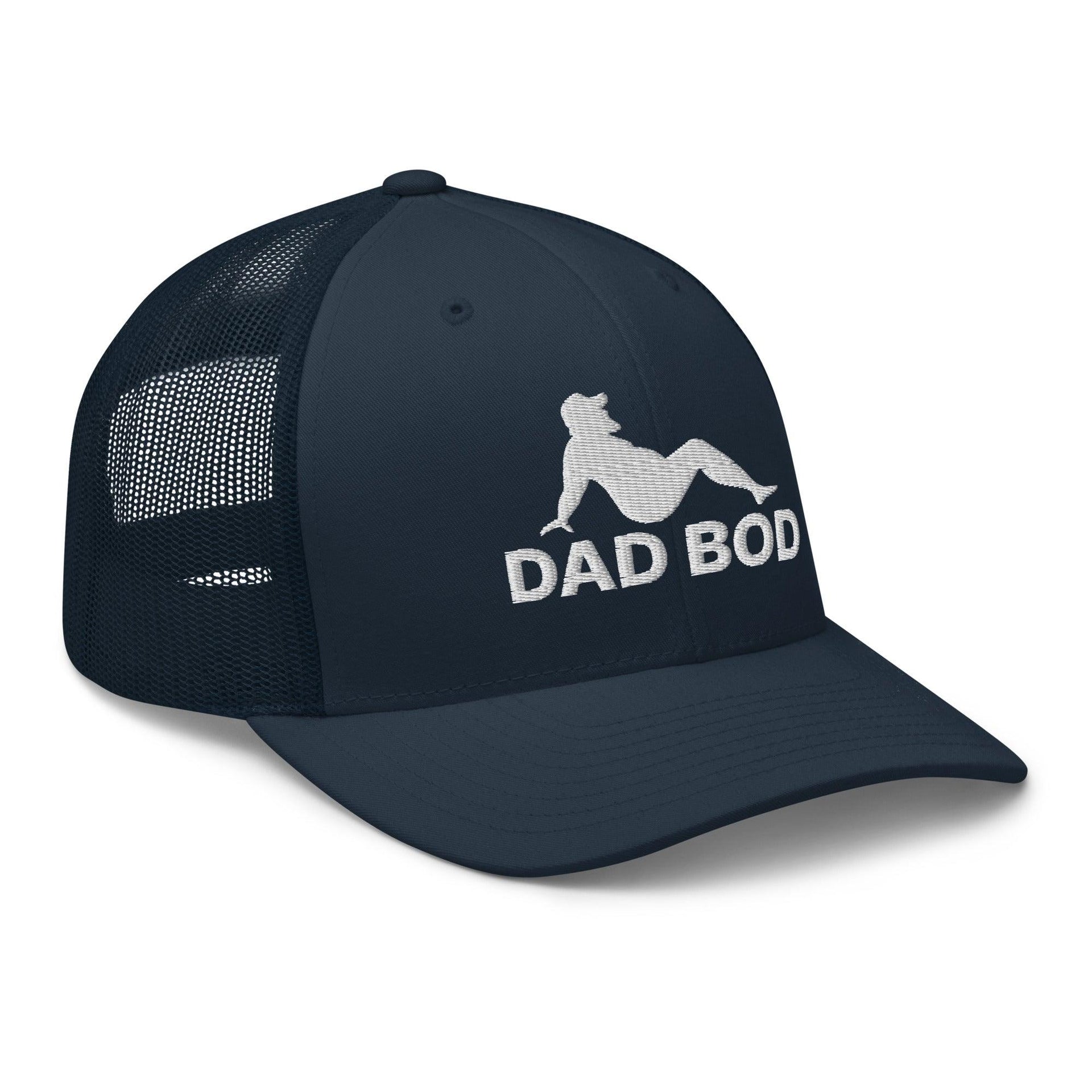 Dad Bod Mud Flap Silhouette Embroidered Mesh Trucker Hat Capital Crowns Dad Hats Funny Trucker Hats