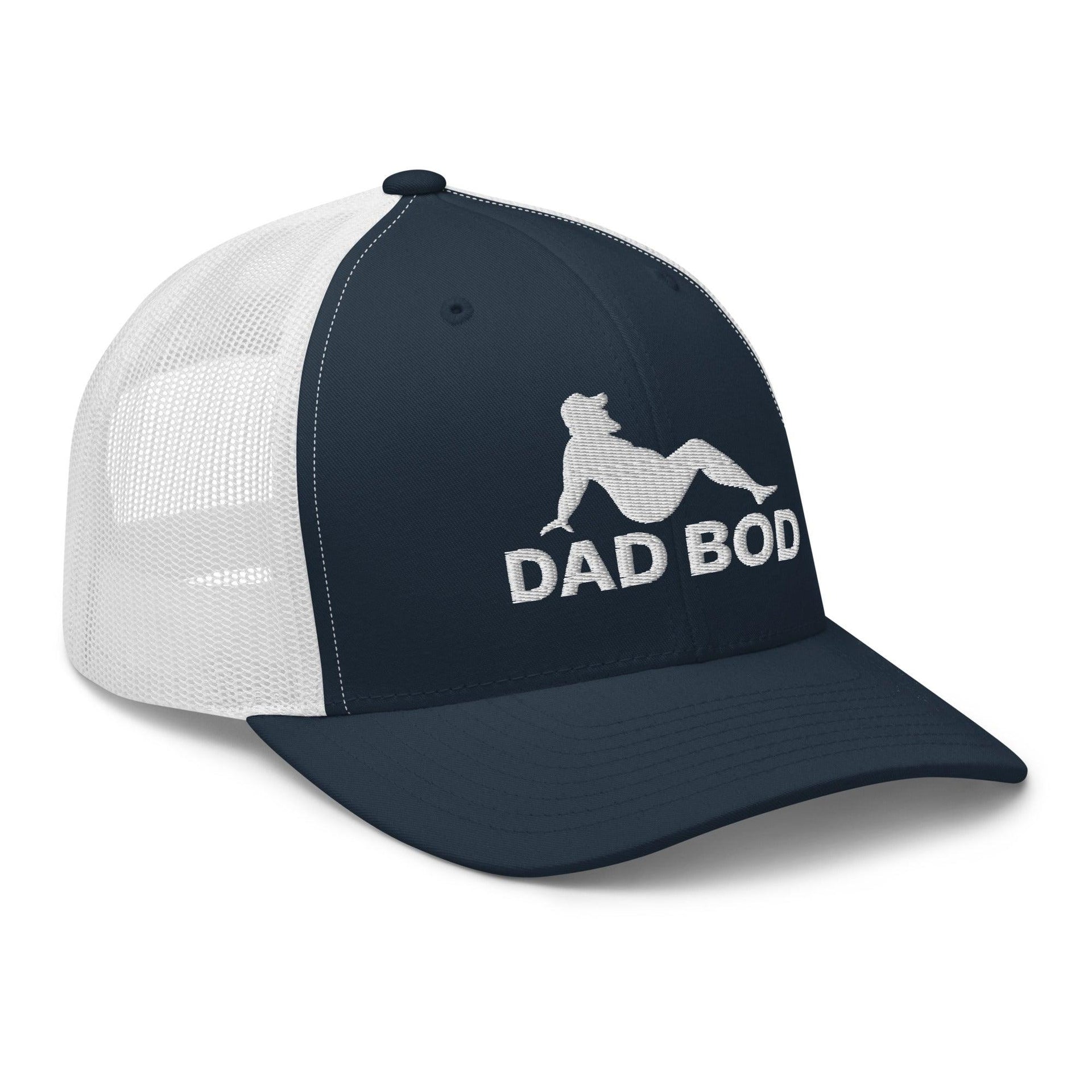 Dad Bod Mud Flap Silhouette Embroidered Mesh Trucker Hat Capital Crowns Dad Hats Funny Trucker Hats