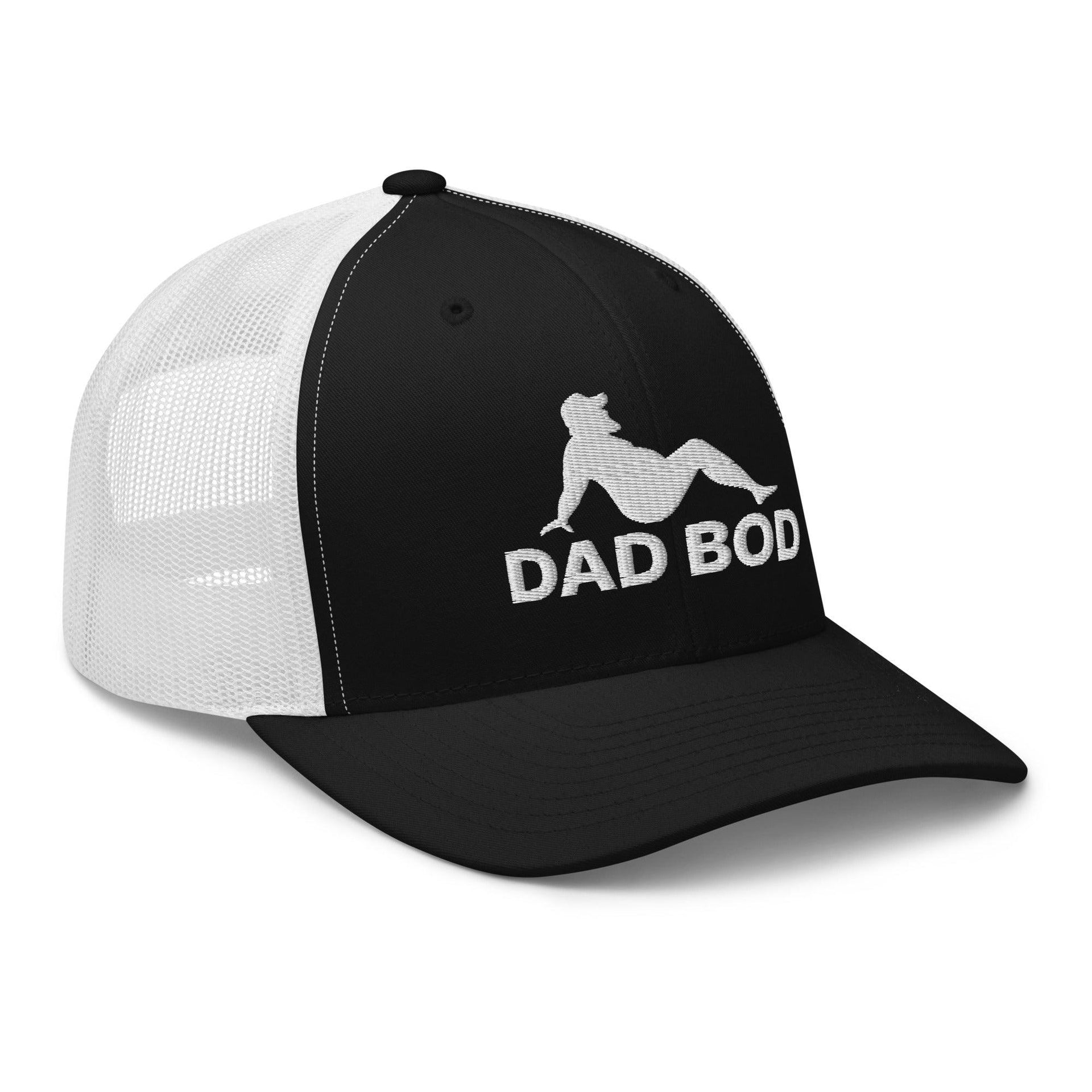 Dad Bod Mud Flap Silhouette Embroidered Mesh Trucker Hat Capital Crowns Dad Hats Funny Trucker Hats