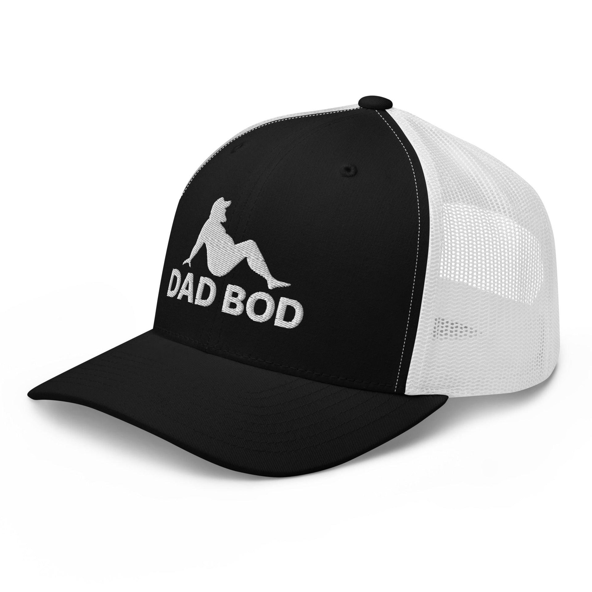 Dad Bod Mud Flap Silhouette Embroidered Mesh Trucker Hat Capital Crowns Dad Hats Funny Trucker Hats