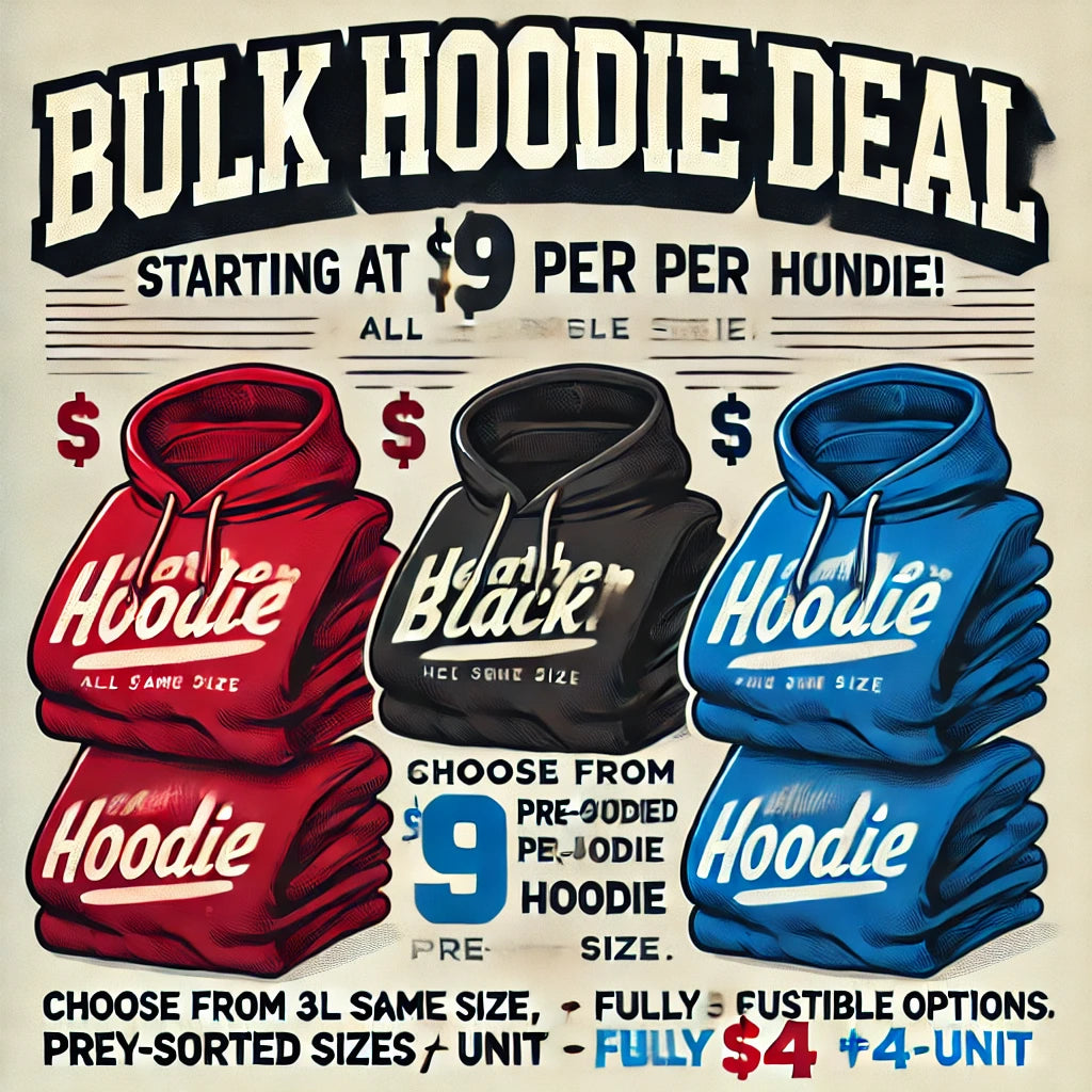 Bulk Hoodie Deal 24 Premium Sweaters Starting at 9 Each All Same Size Royal Blue No Decoration