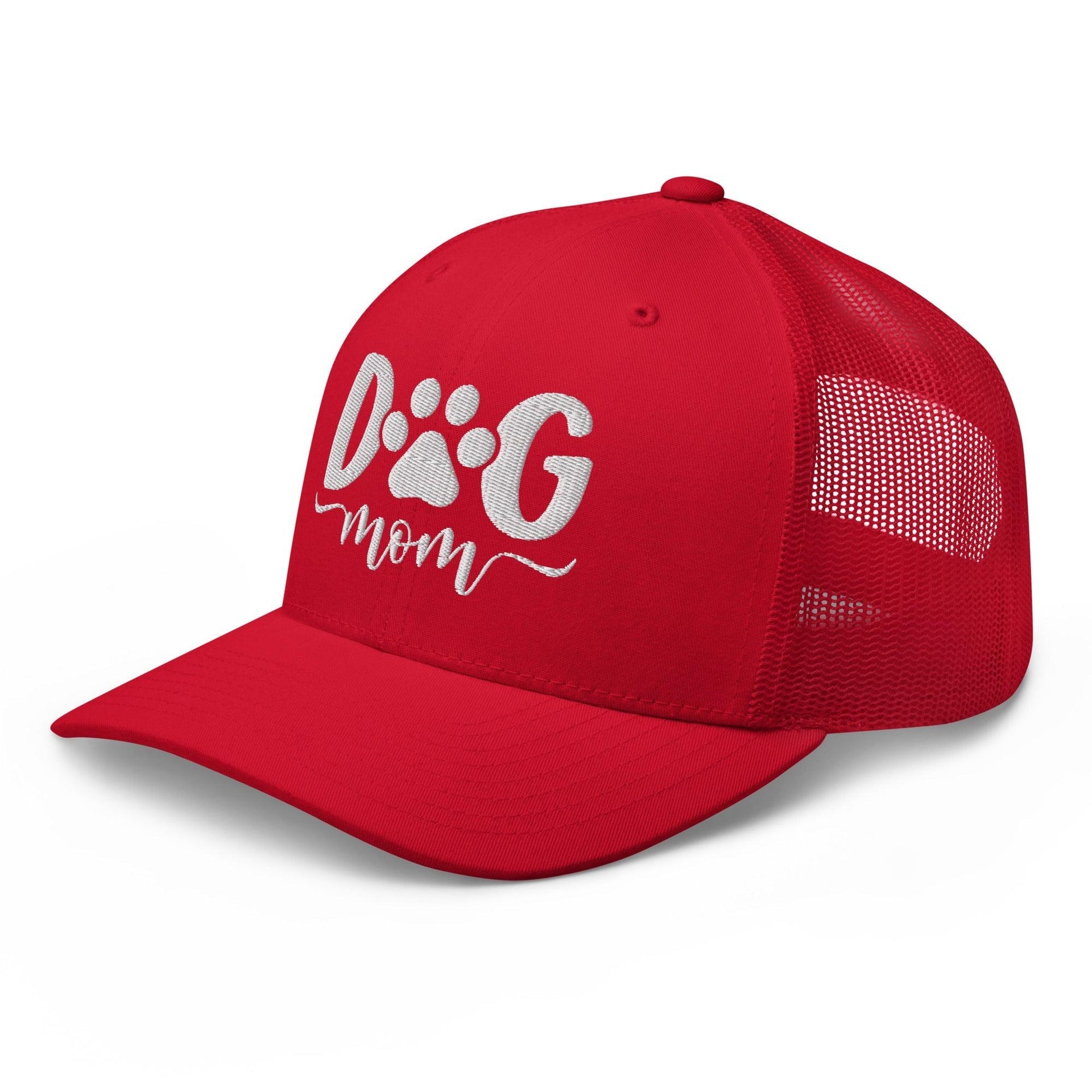 Dog Mom Embroidered Mesh Trucker Hat Capital Crowns Funny Trucker Hats
