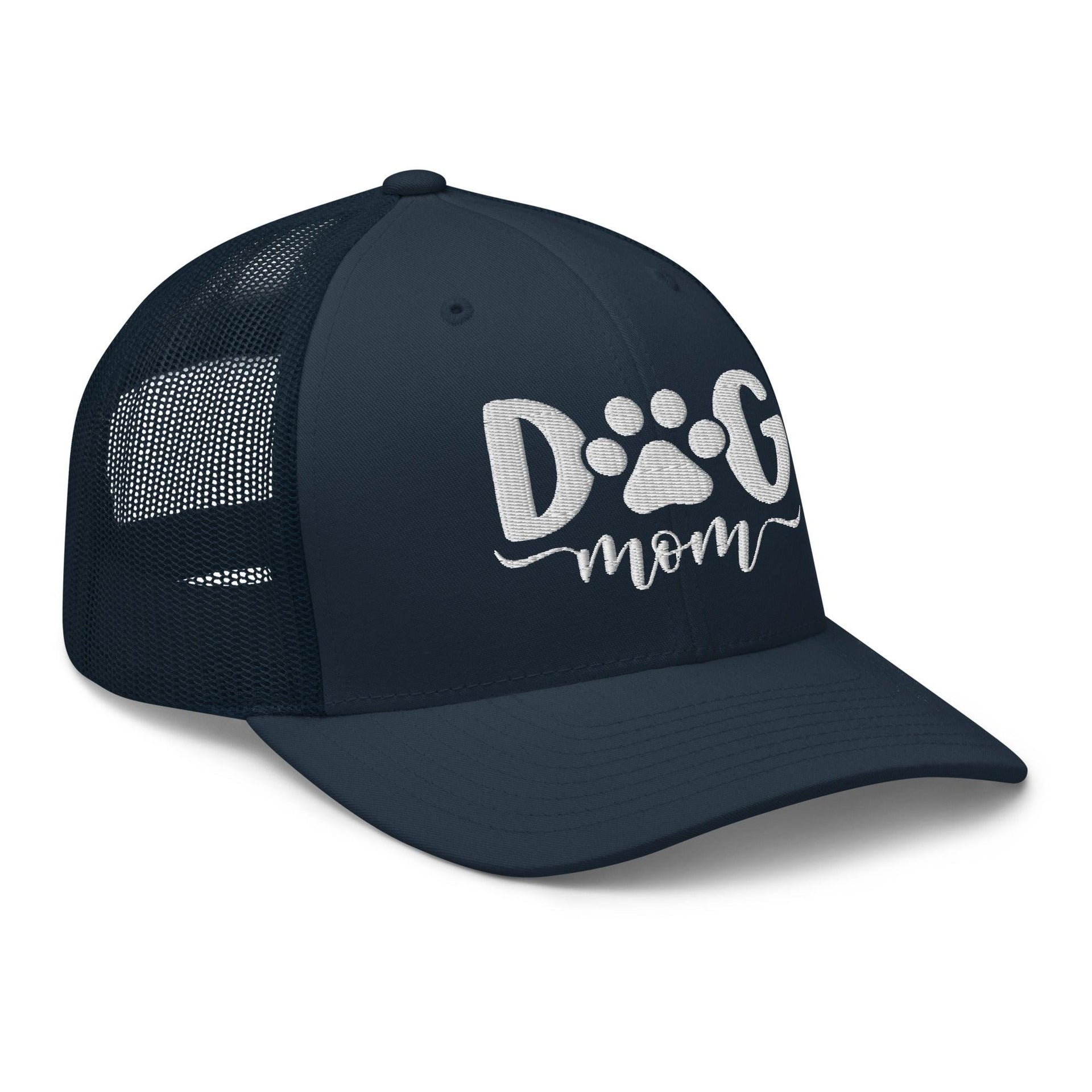 Dog Mom Embroidered Mesh Trucker Hat Capital Crowns Funny Trucker Hats