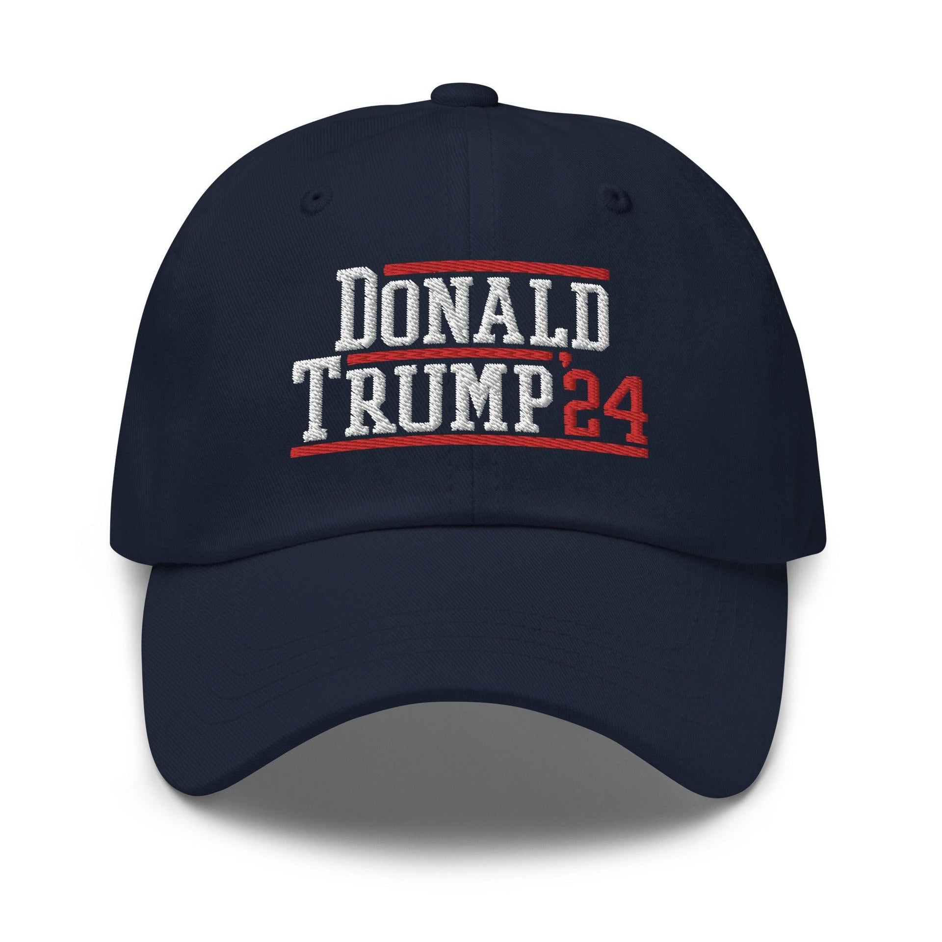 Donald Trump 2024 Dad Hat Navy Capital Crowns Conservative Dad Hats LADs