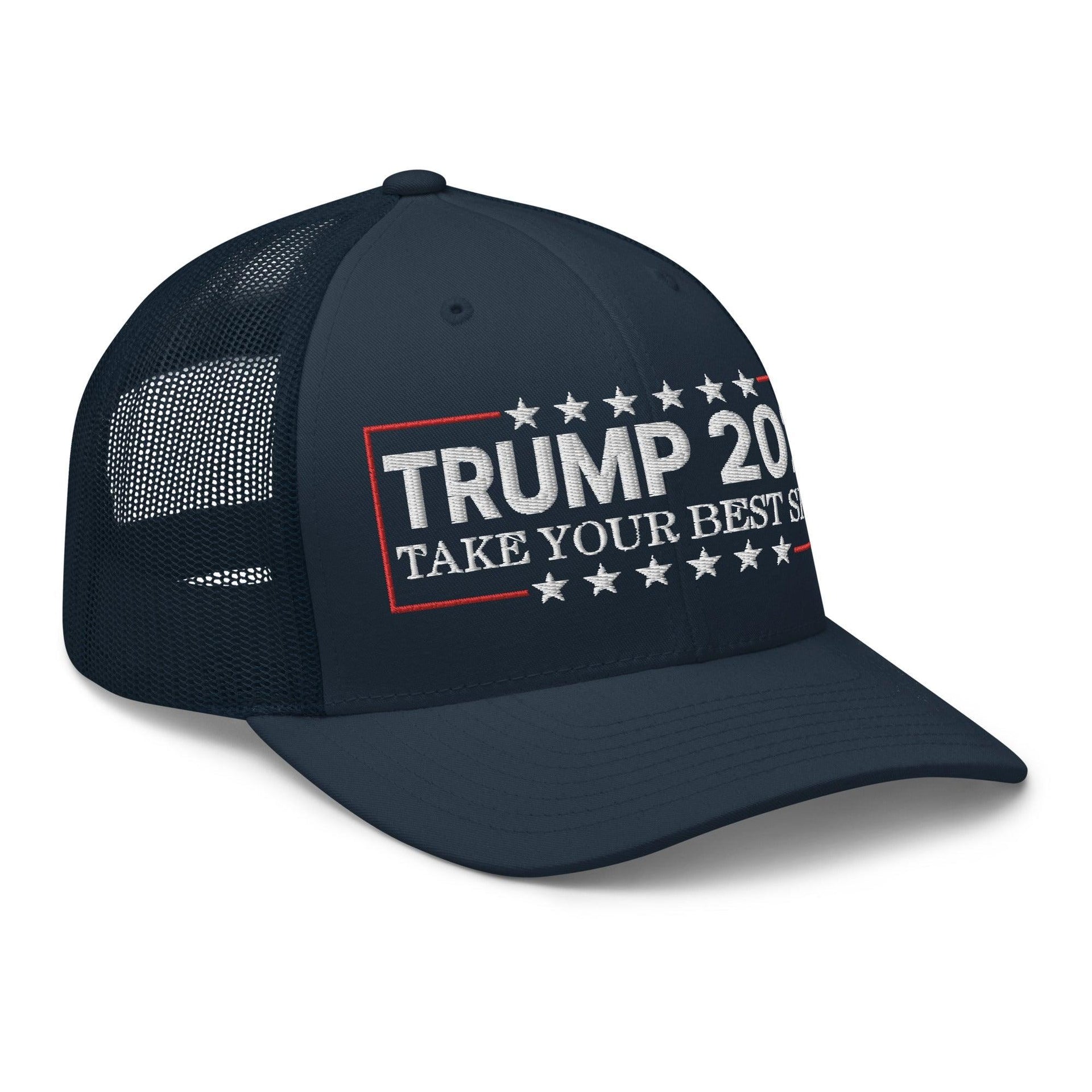 Donald Trump 2024 Take Your Best Shot Retro Trucker Hat Capital Crowns Conservative LADs Trucker Hats