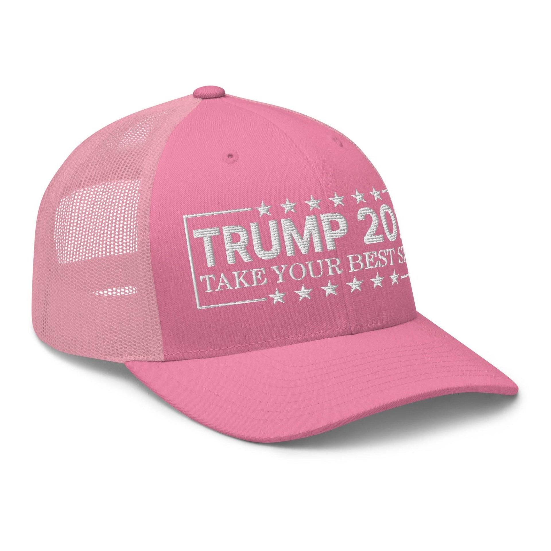 Donald Trump 2024 Take Your Best Shot Retro Trucker Hat Capital Crowns Conservative LADs Trucker Hats