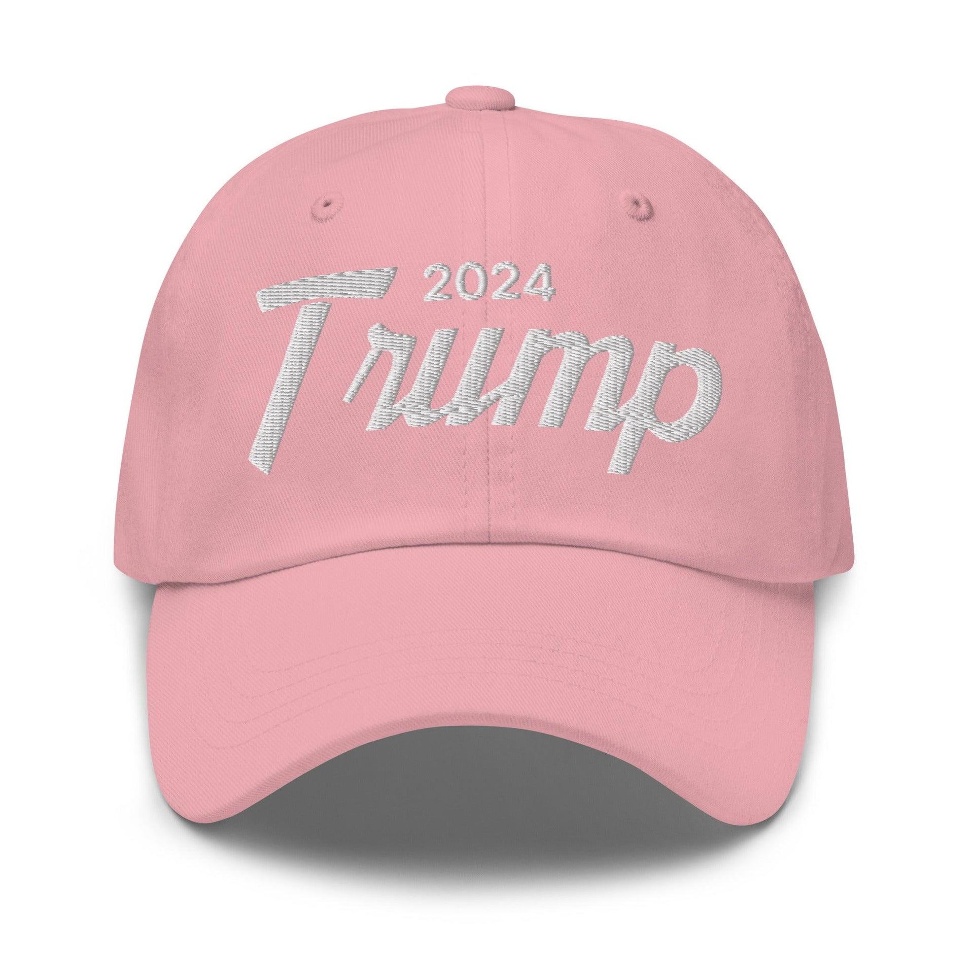 Donald Trump 2024 Vintage Sports Dad Hat Pink Capital Crowns Conservative Dad Hats LADs Trucker Hats