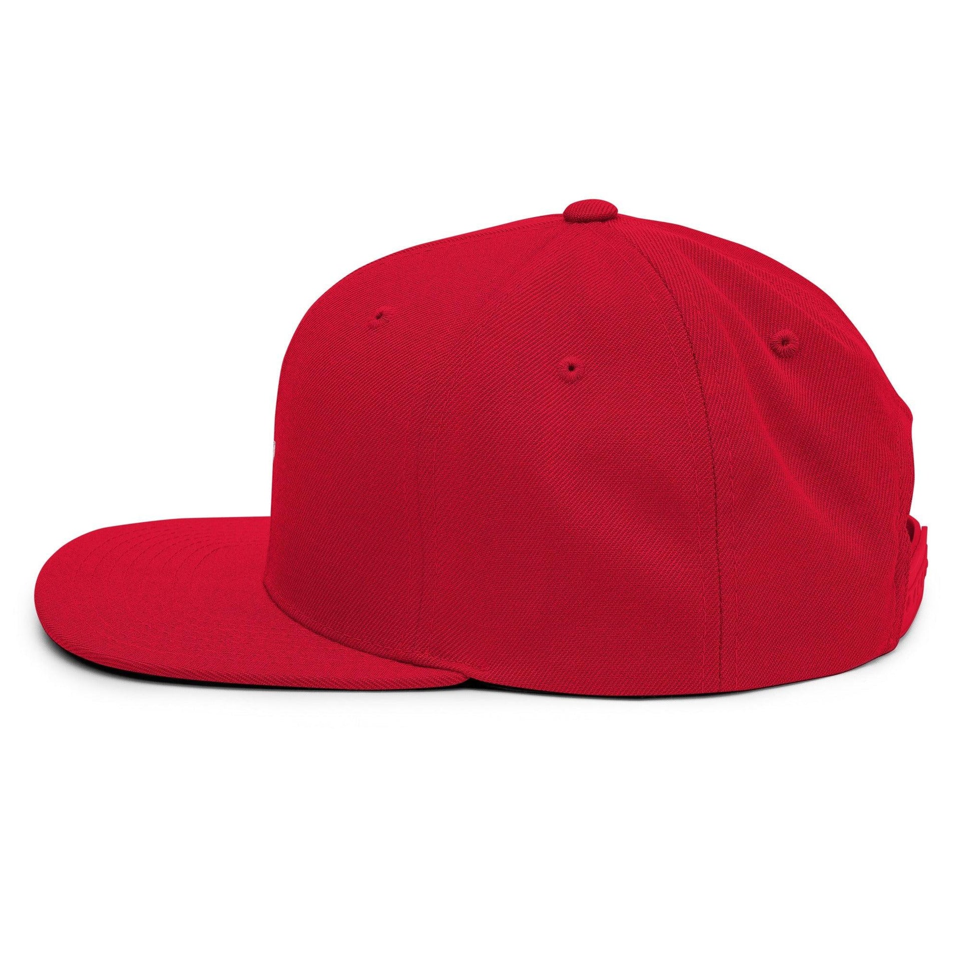 Donald Trump 45-47 Embroidered Flat Bill Brim Snapback Hat Red/White Capital Crowns Conservative LADs Snapback Hats