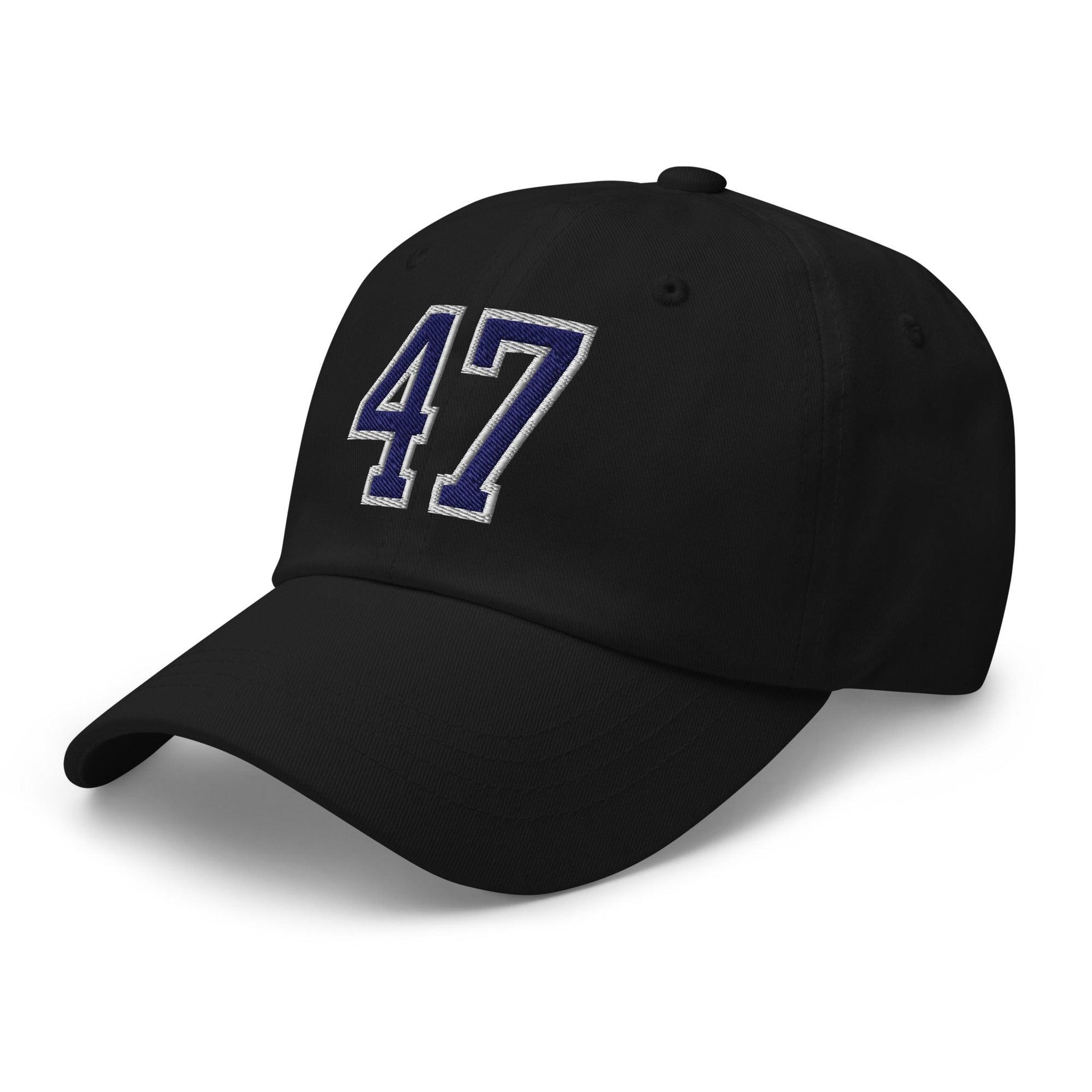 Donald Trump 47 Embroidered Dad Hat Blue/White Capital Crowns Conservative Dad Hats LADs