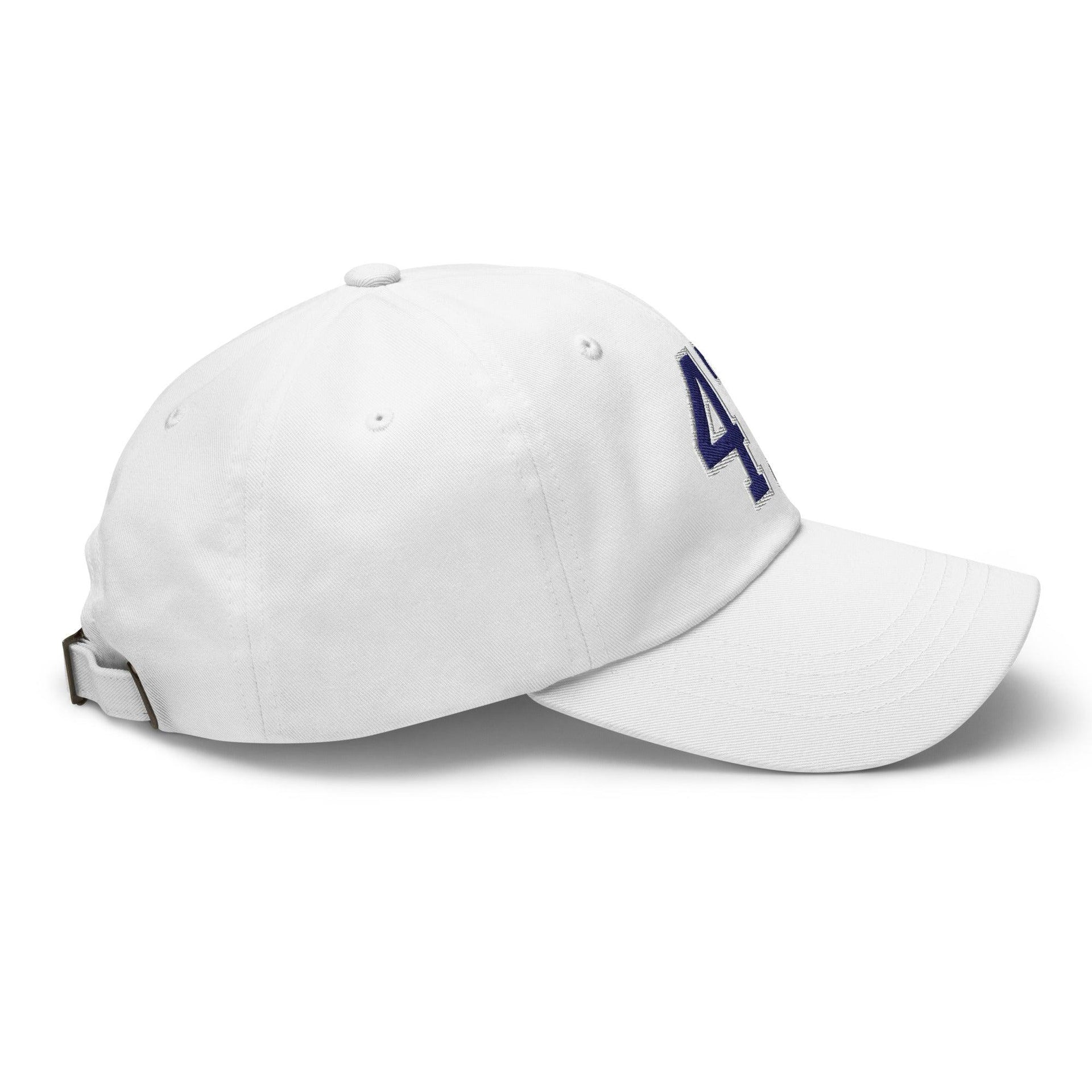 Donald Trump 47 Embroidered Dad Hat Blue/White Capital Crowns Conservative Dad Hats LADs