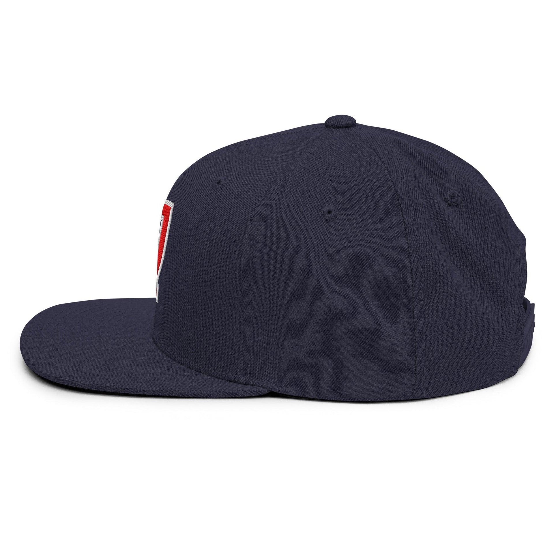 Donald Trump 47 Embroidered Flat Bill Brim Snapback Hat Red/White Capital Crowns Conservative LADs Snapback Hats