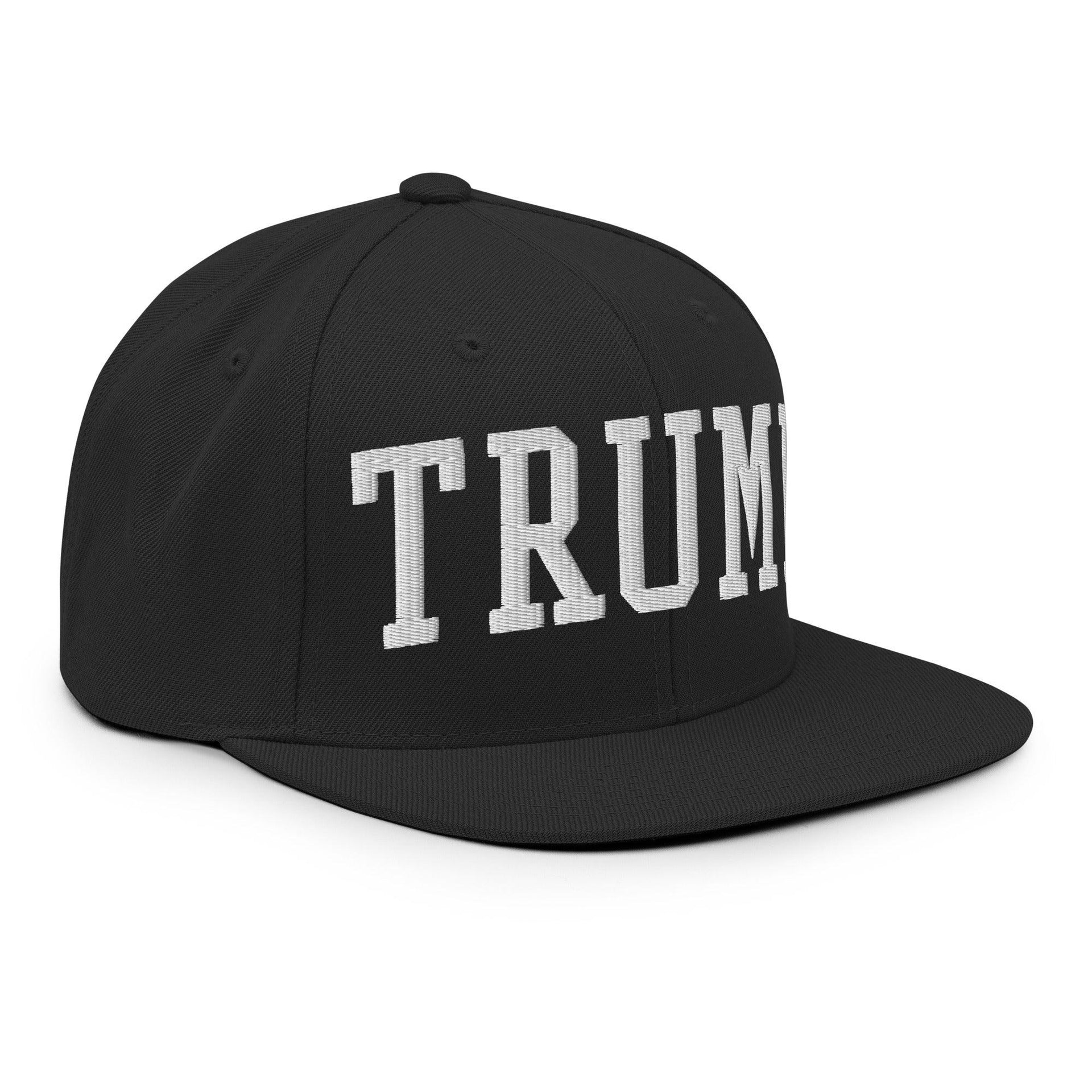 Donald Trump Block Flat Bill Brim Snapback Hat Capital Crowns Conservative LADs Snapback Hats