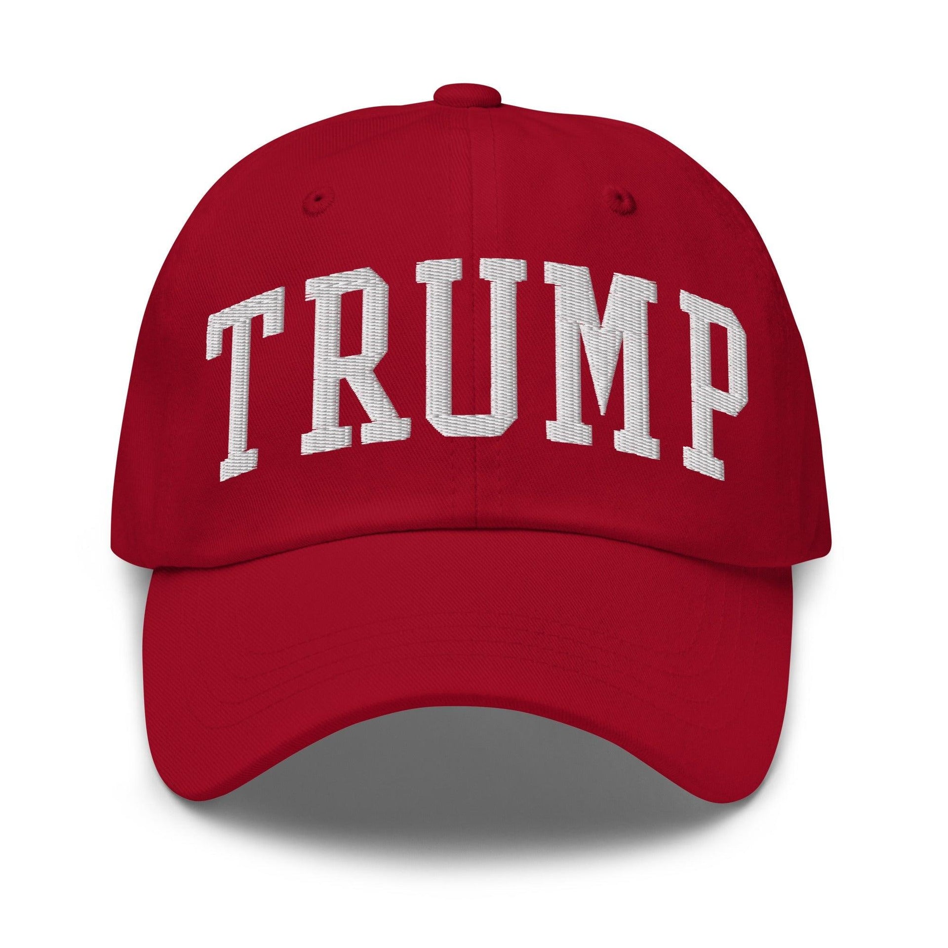 Donald Trump Block Golf Dad Hat Cranberry Capital Crowns Conservative Dad Hats LADs