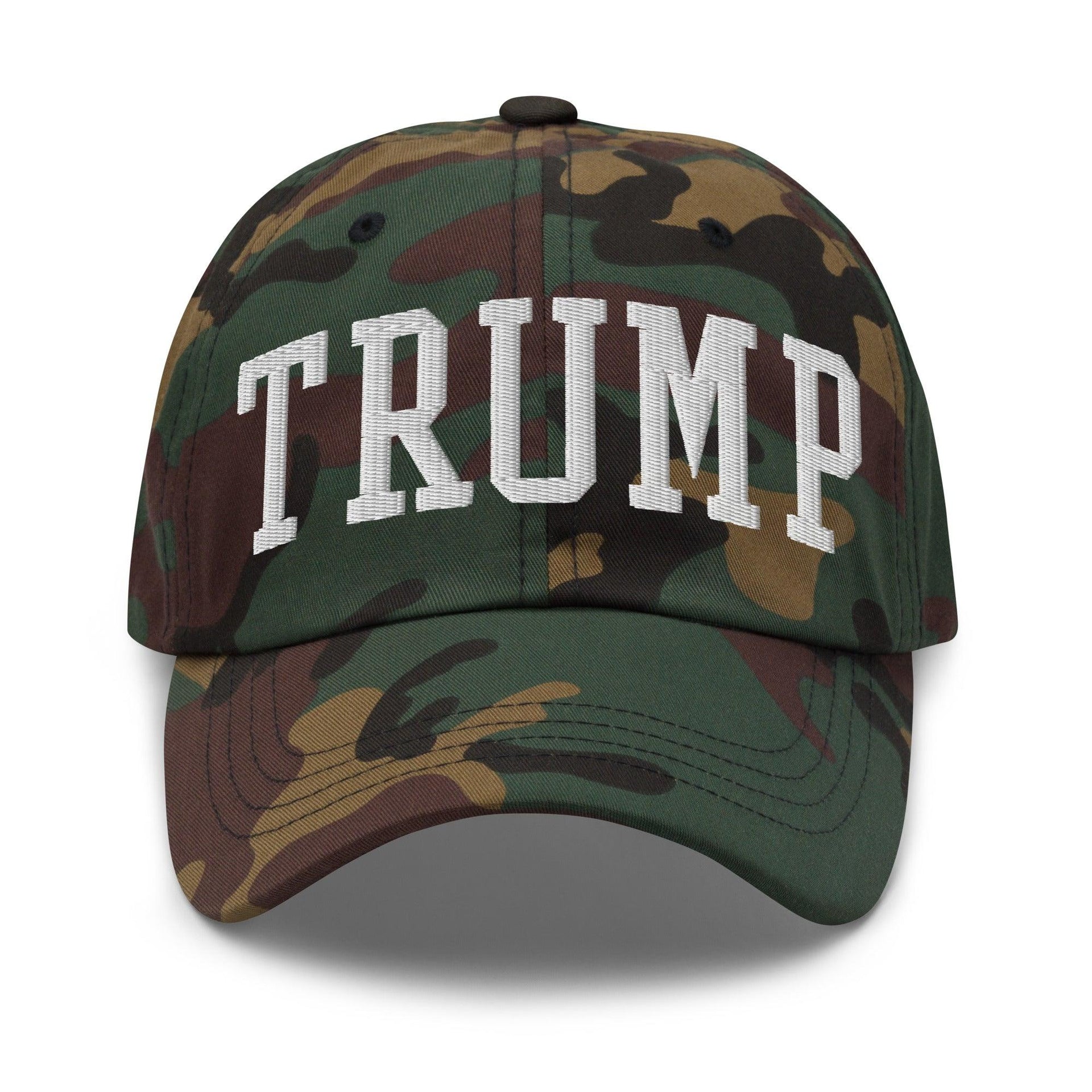 Donald Trump Block Golf Dad Hat Green Camo Capital Crowns Conservative Dad Hats LADs