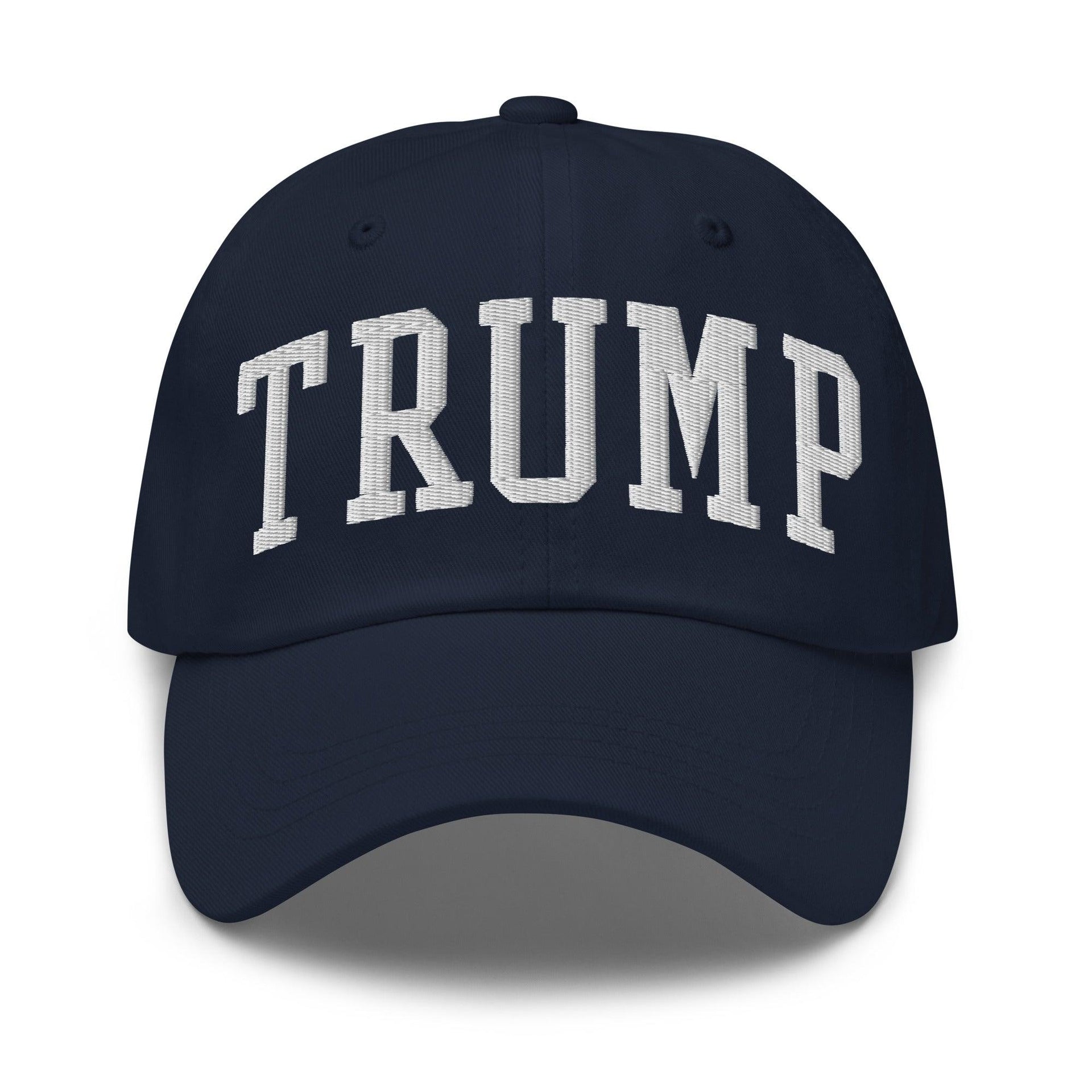 Donald Trump Block Golf Dad Hat Navy Capital Crowns Conservative Dad Hats LADs