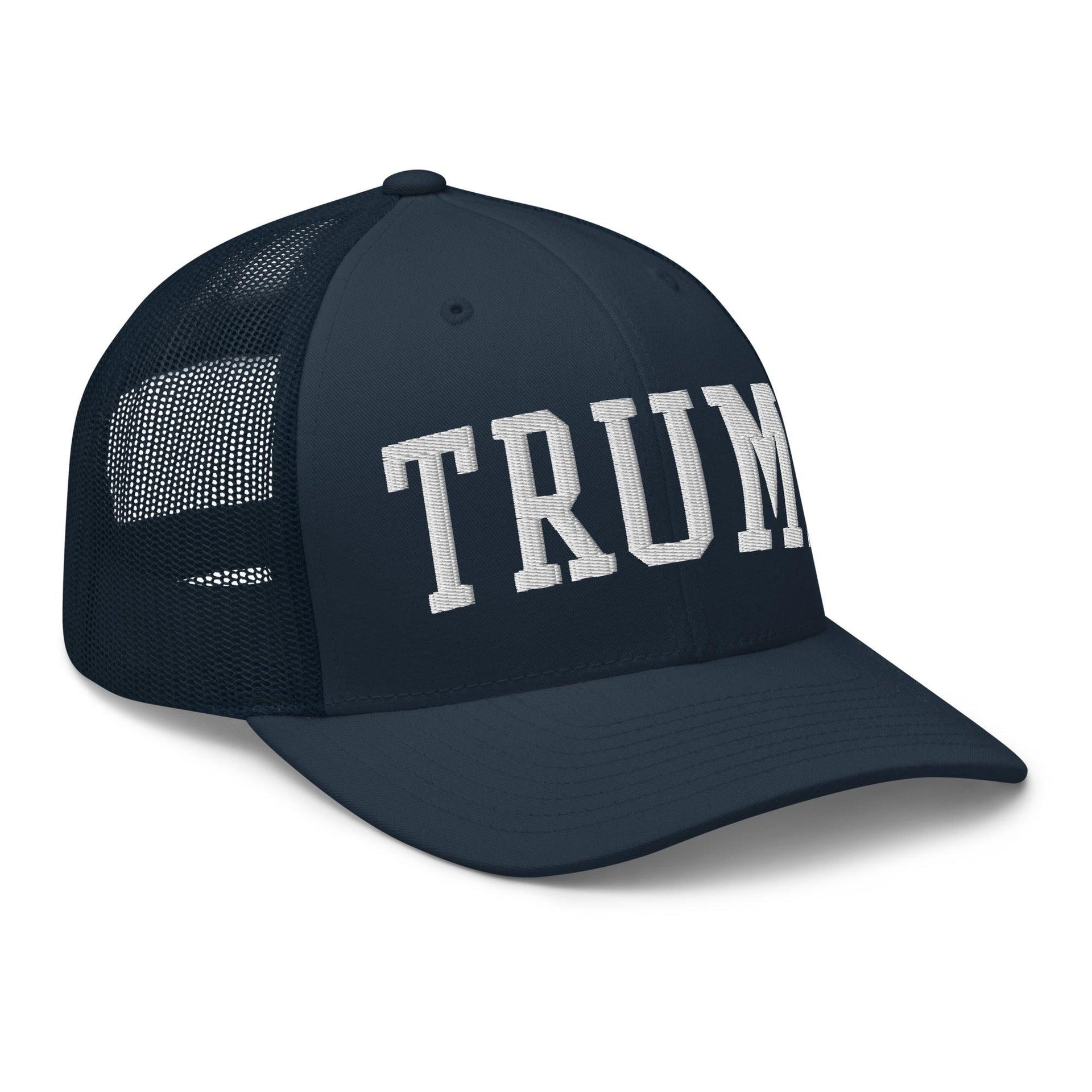 Donald Trump Block Retro Trucker Hat Capital Crowns Conservative LADs Trucker Hats